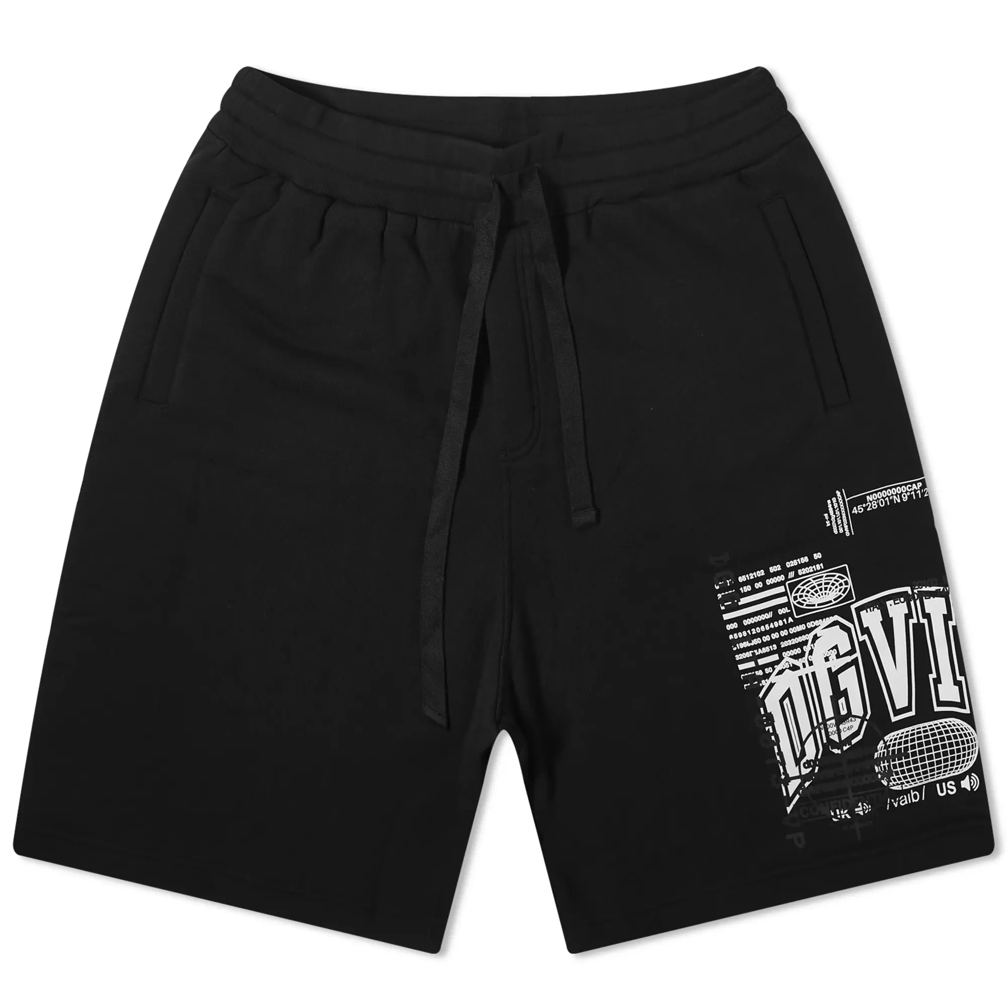 Dolce & Gabbana Men's Vibe Graphic Sweat Short Black