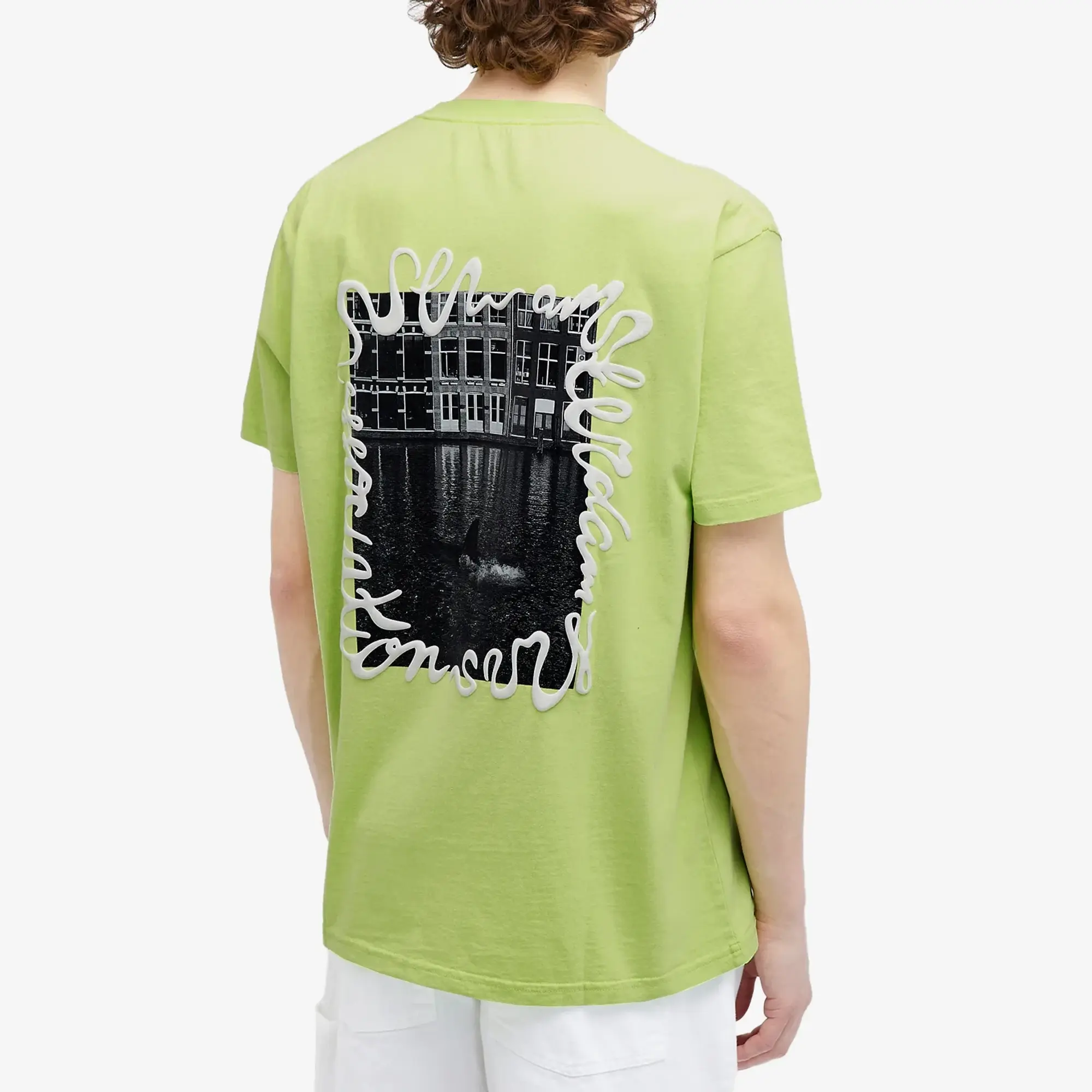 New Amsterdam Surf Association Men's Shark T-Shirt Green