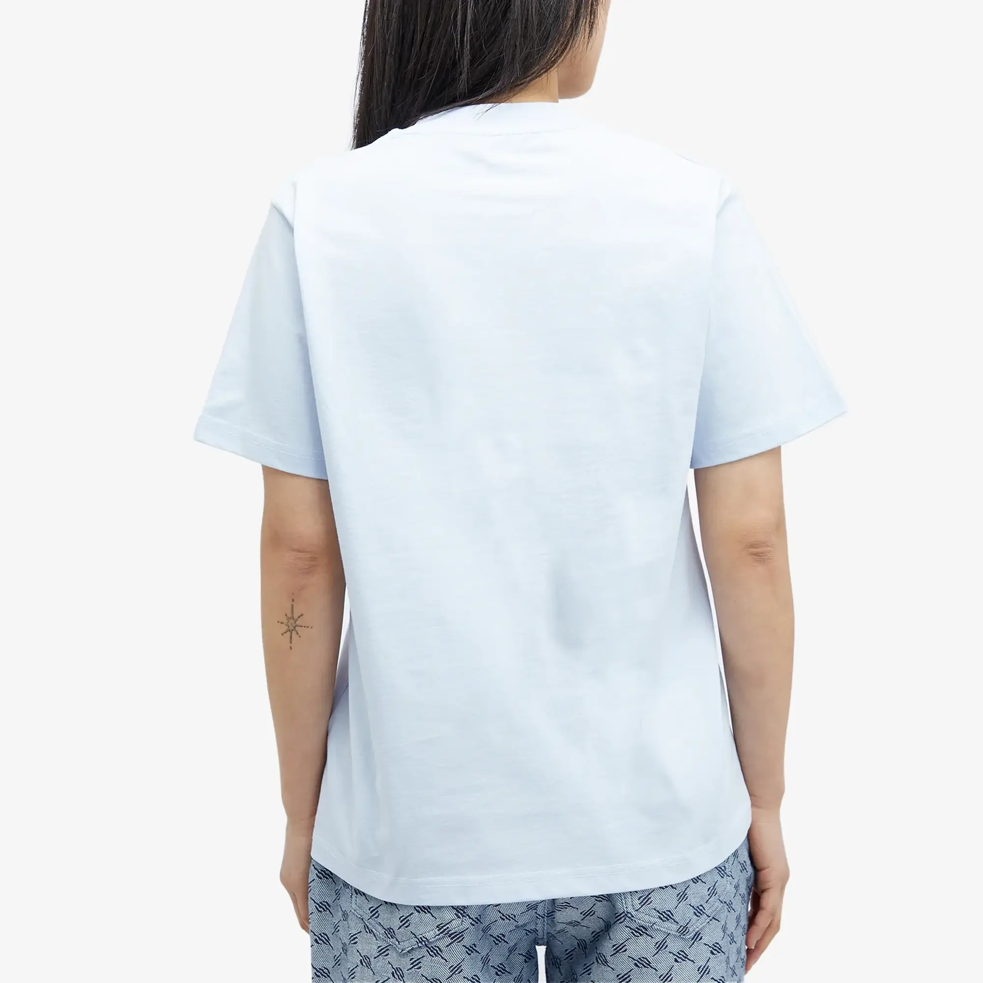 Daily Paper Women's Diverse Logo Womens Short Sleeve T-Shirt Halogen Blue