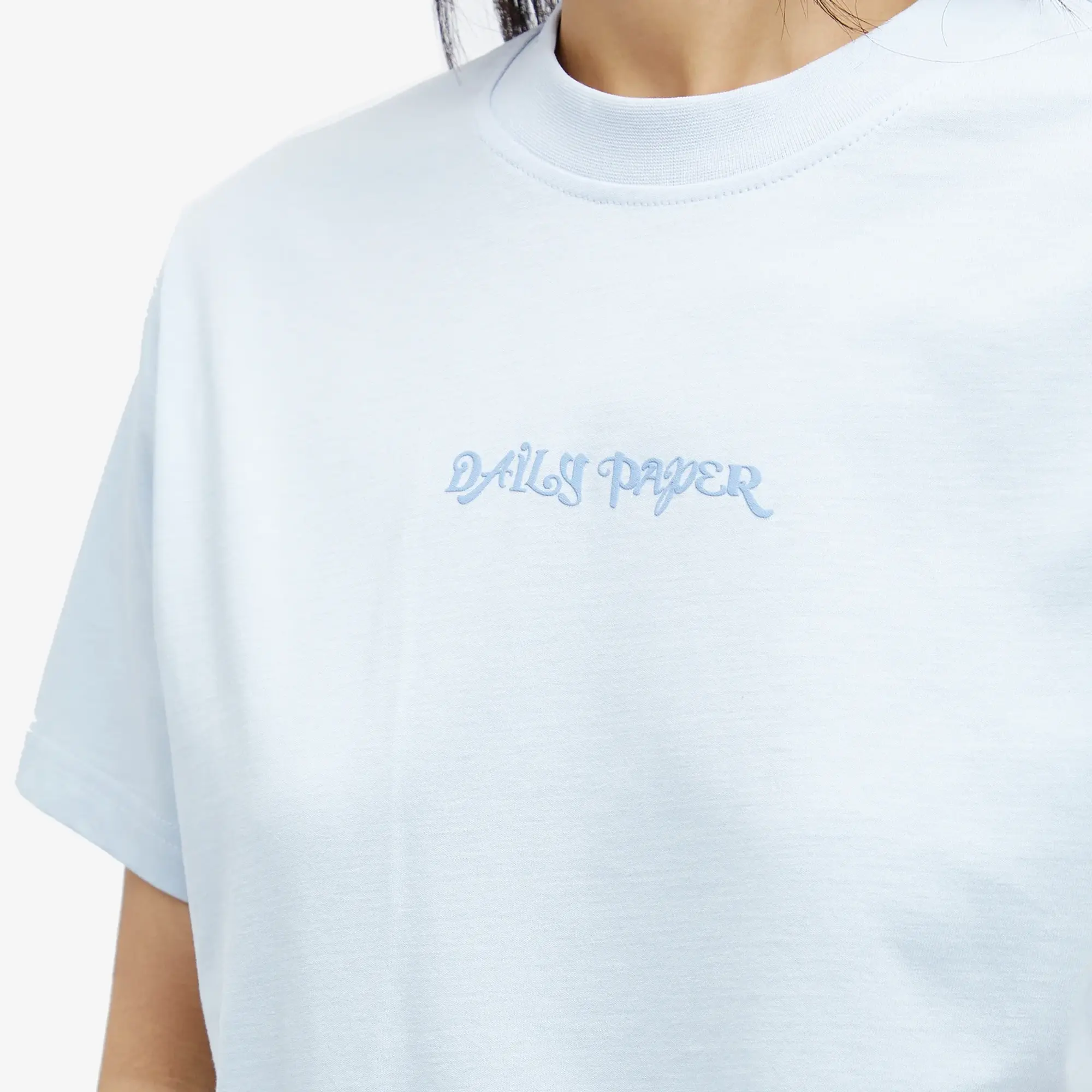 Daily Paper Women's Diverse Logo Womens Short Sleeve T-Shirt Halogen Blue