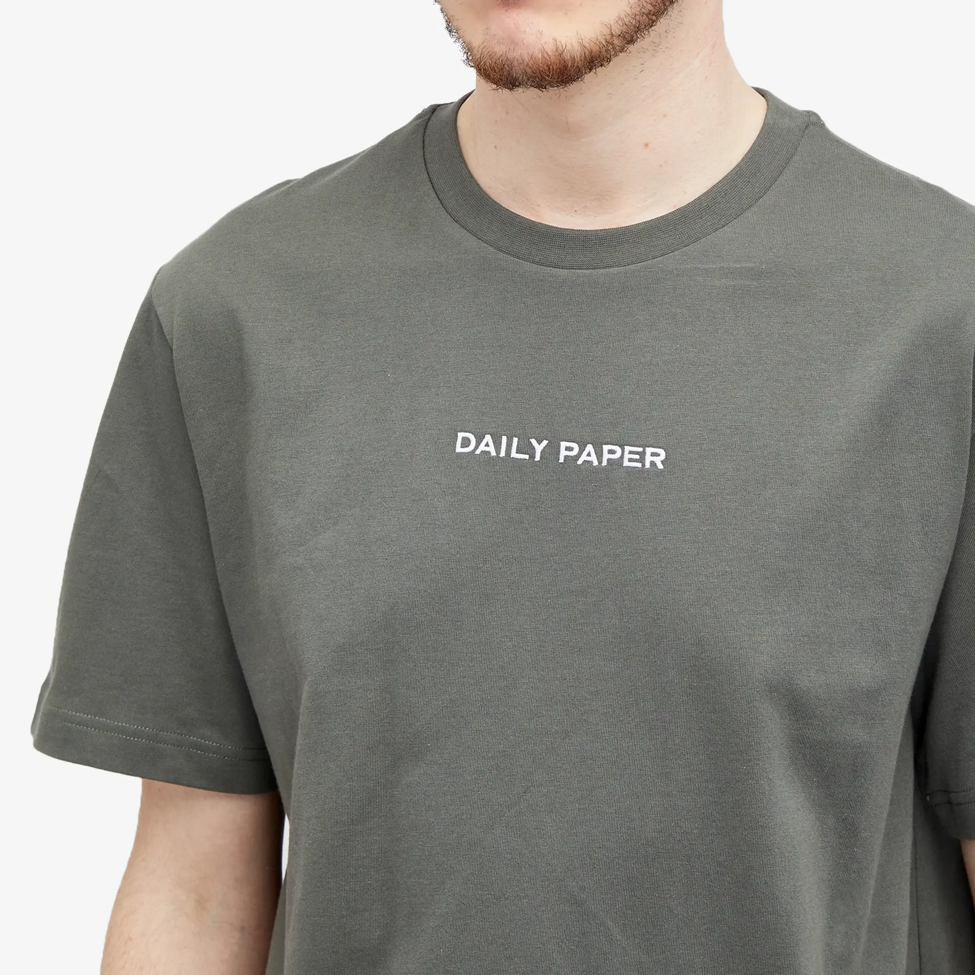 T-Shirt Daily Paper Logotype Short Sleeve T-Shirt Unisex Chimera Green Xl