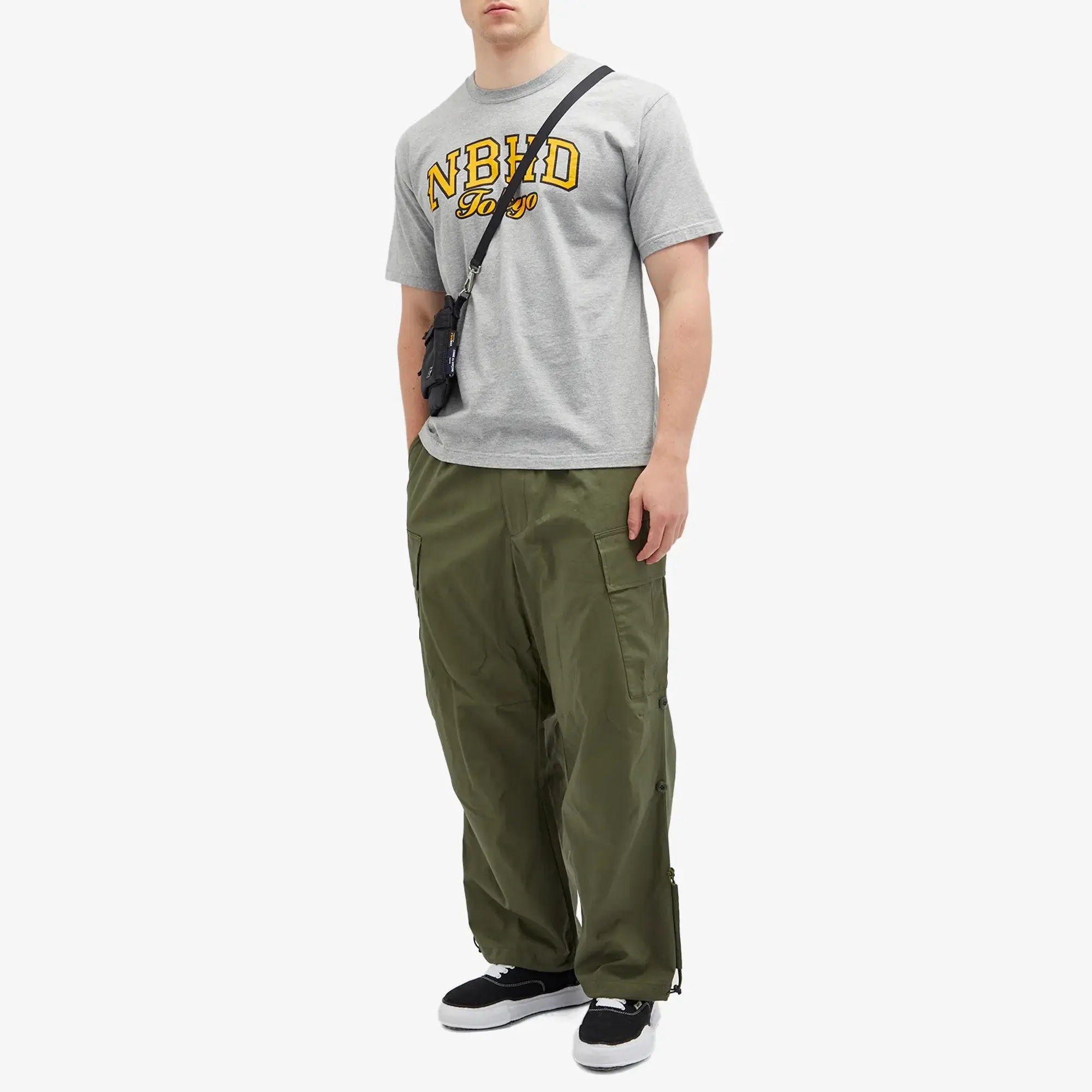 Neighborhood Men's 11 Printed T-Shirt Grey