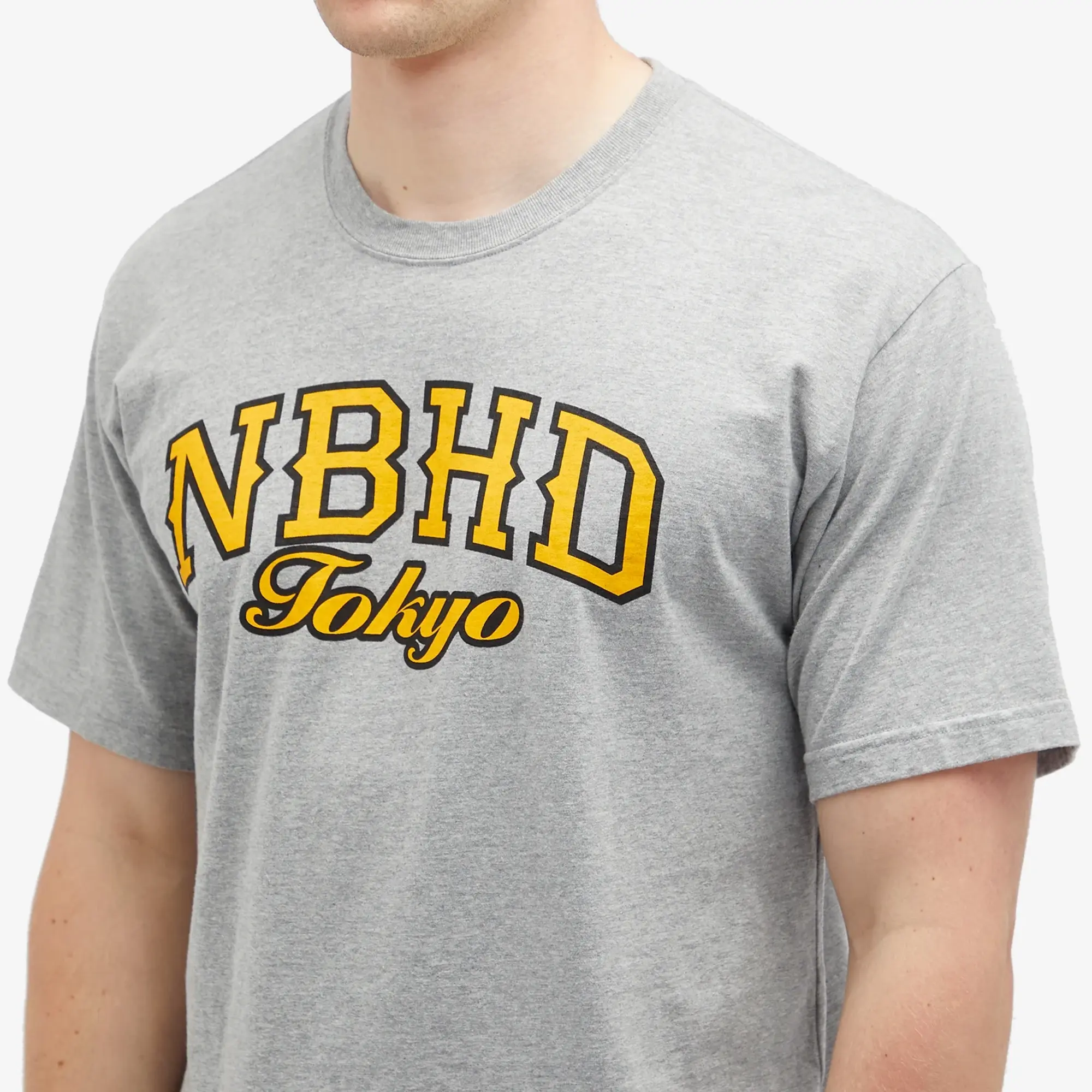 Neighborhood Men's 11 Printed T-Shirt Grey