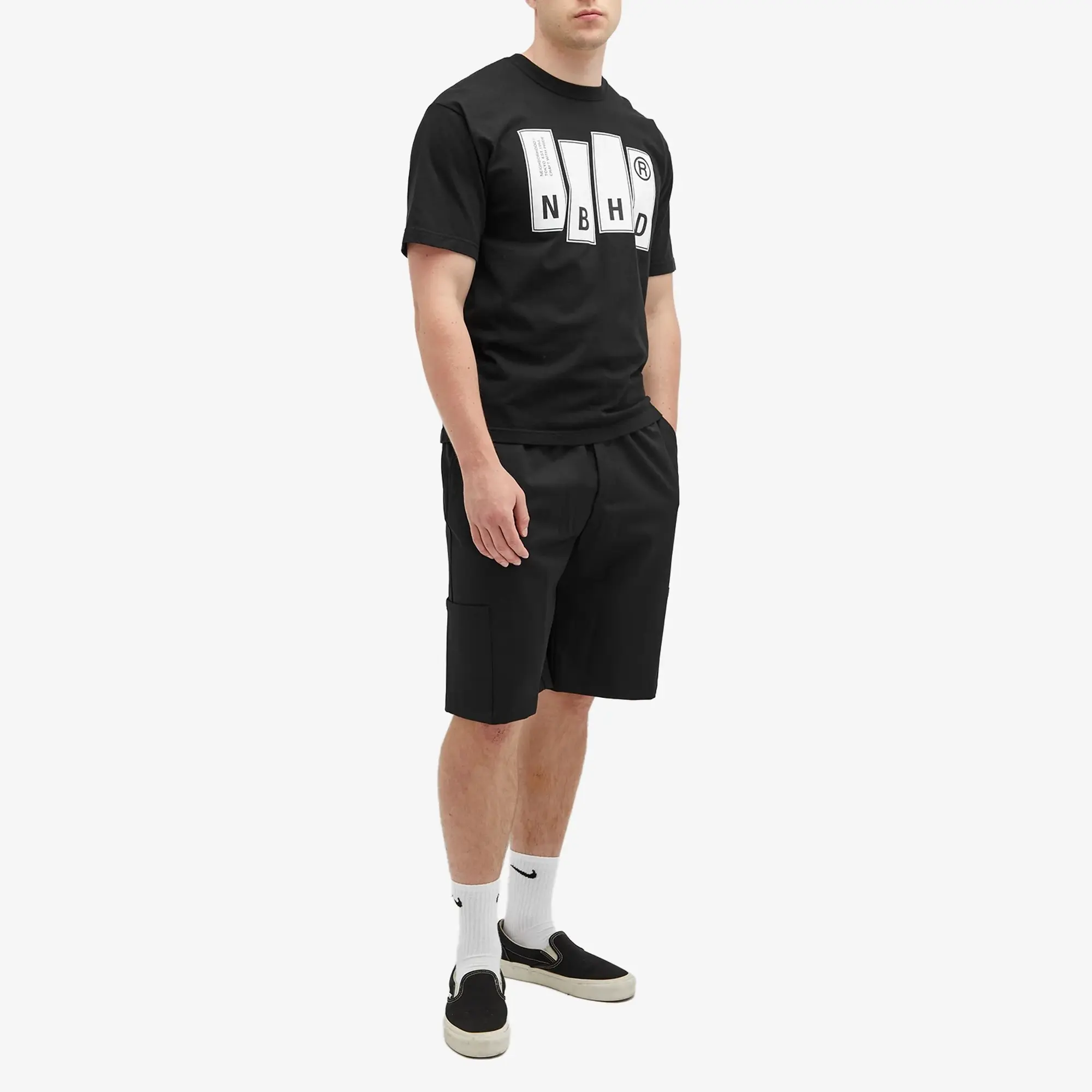 Neighborhood Men's 26 Printed T-Shirt Black
