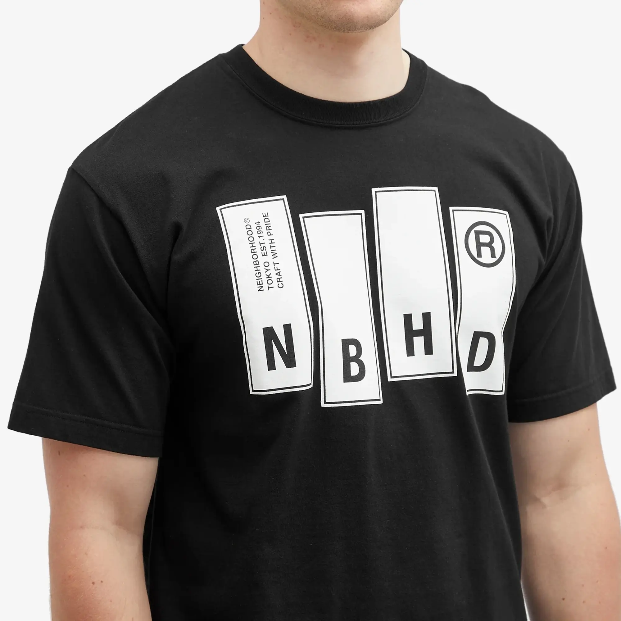 Neighborhood Men's 26 Printed T-Shirt Black