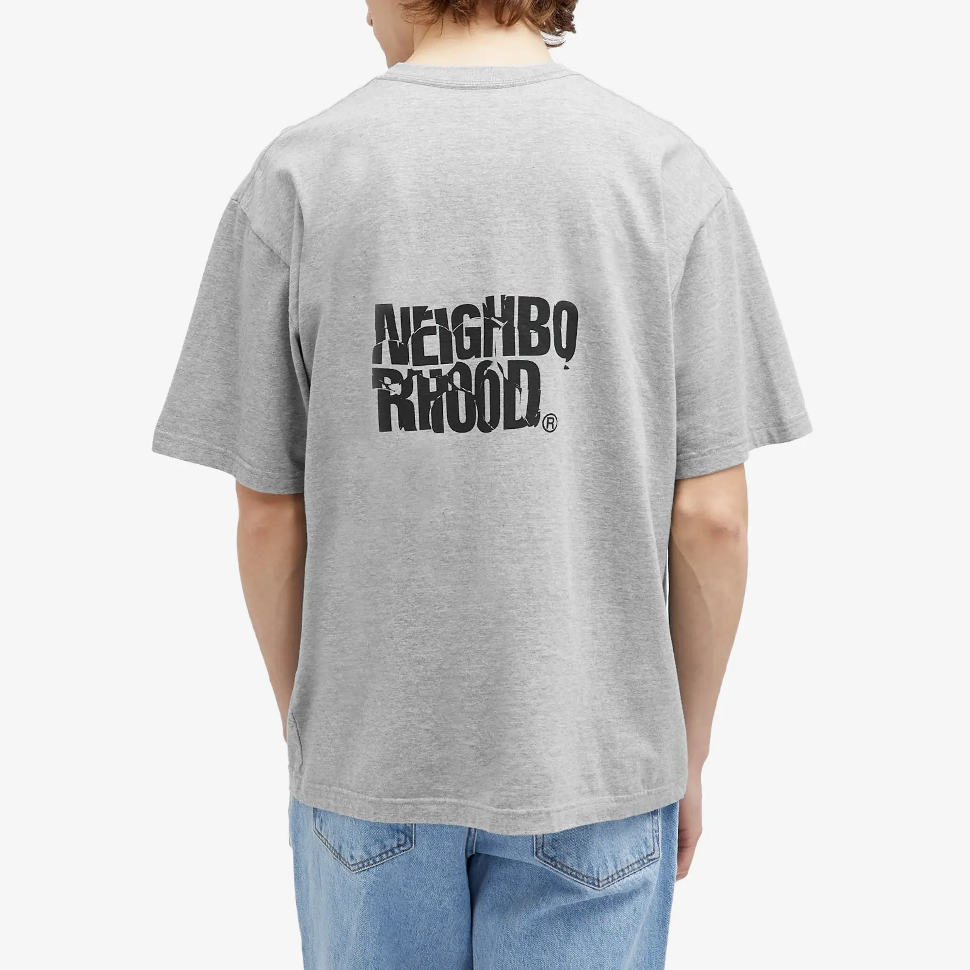Neighborhood Men's 28 Printed T-Shirt Grey
