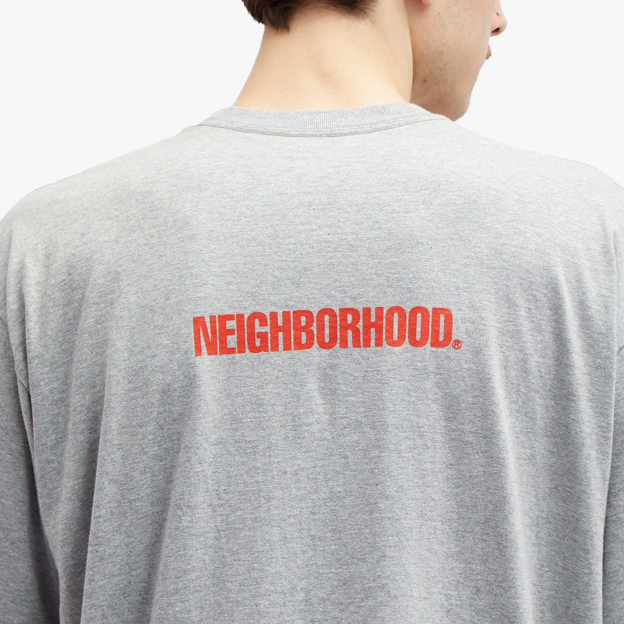 Neighborhood Men's 29 Printed T-Shirt Grey
