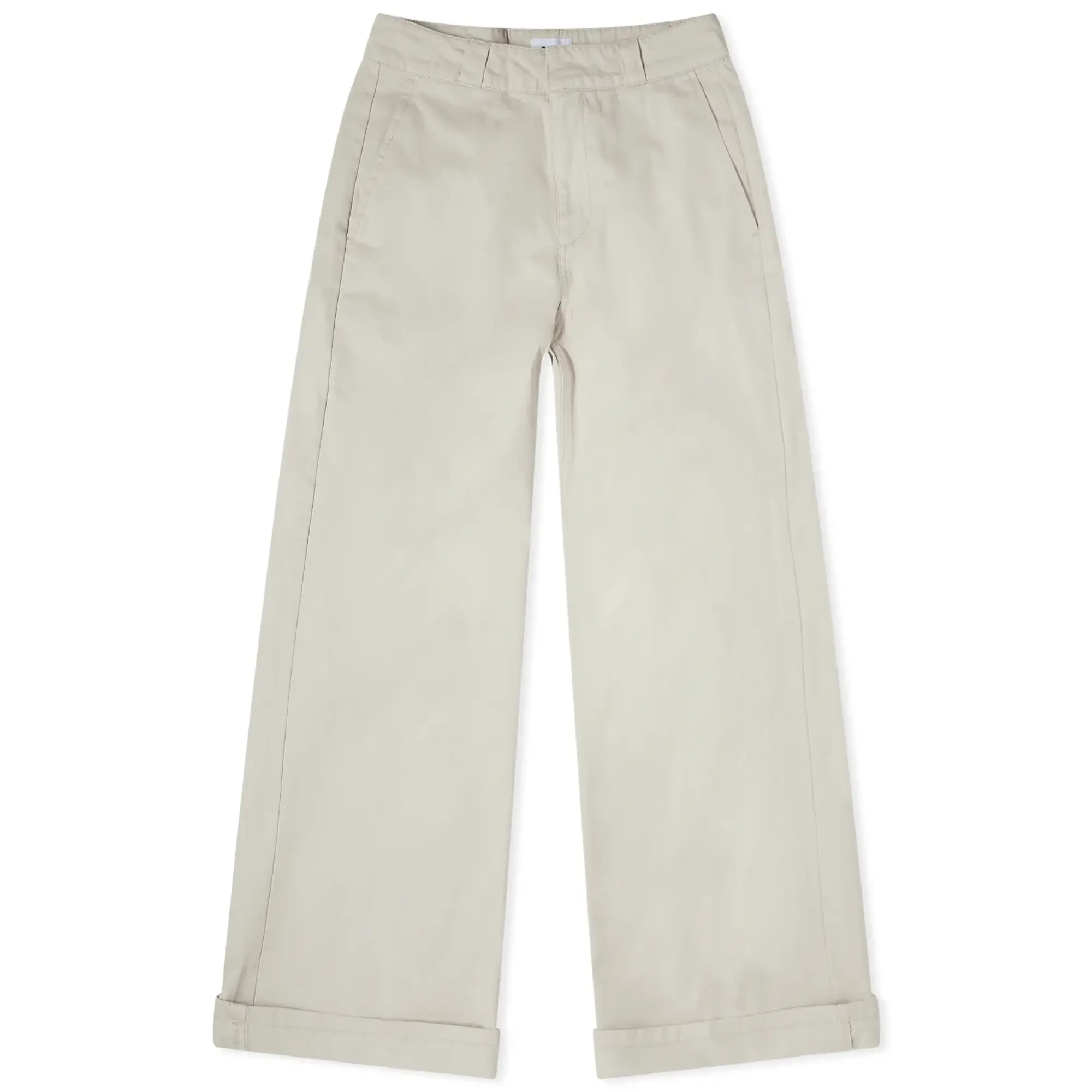 Obey Women's Mila Work Trousers Silver Grey