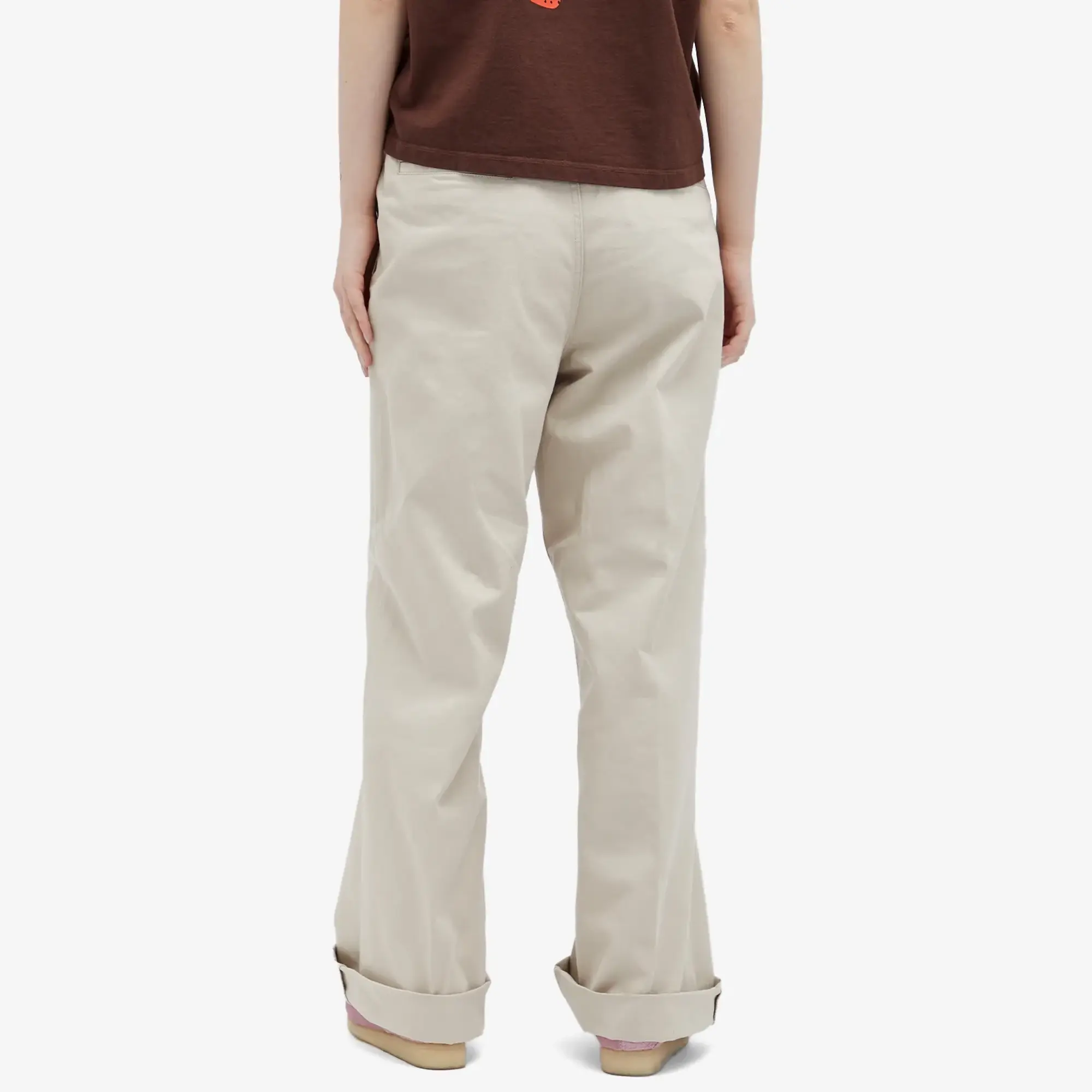 Obey Women's Mila Work Trousers Silver Grey