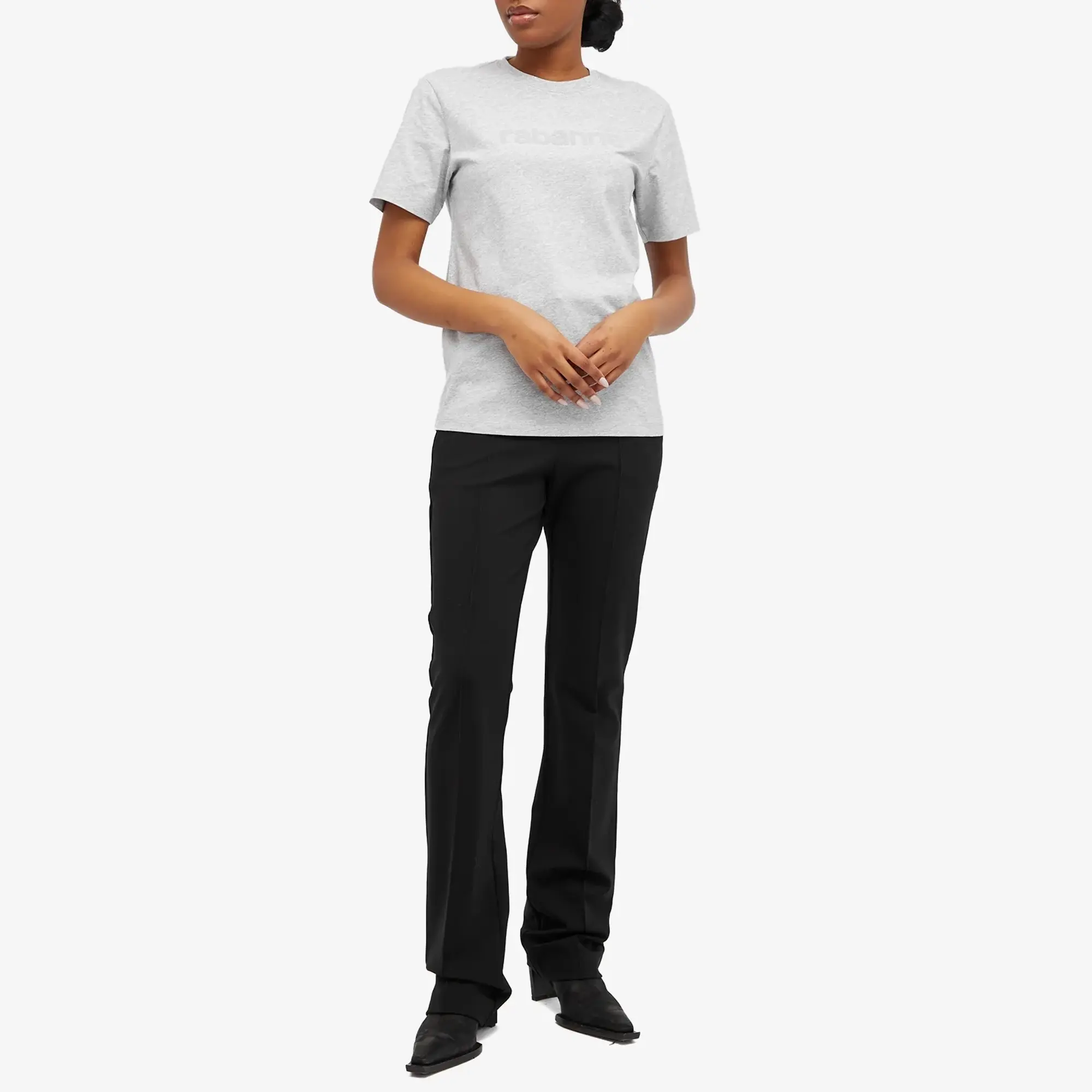 Paco Rabanne Women's Logo T-Shirt Grey