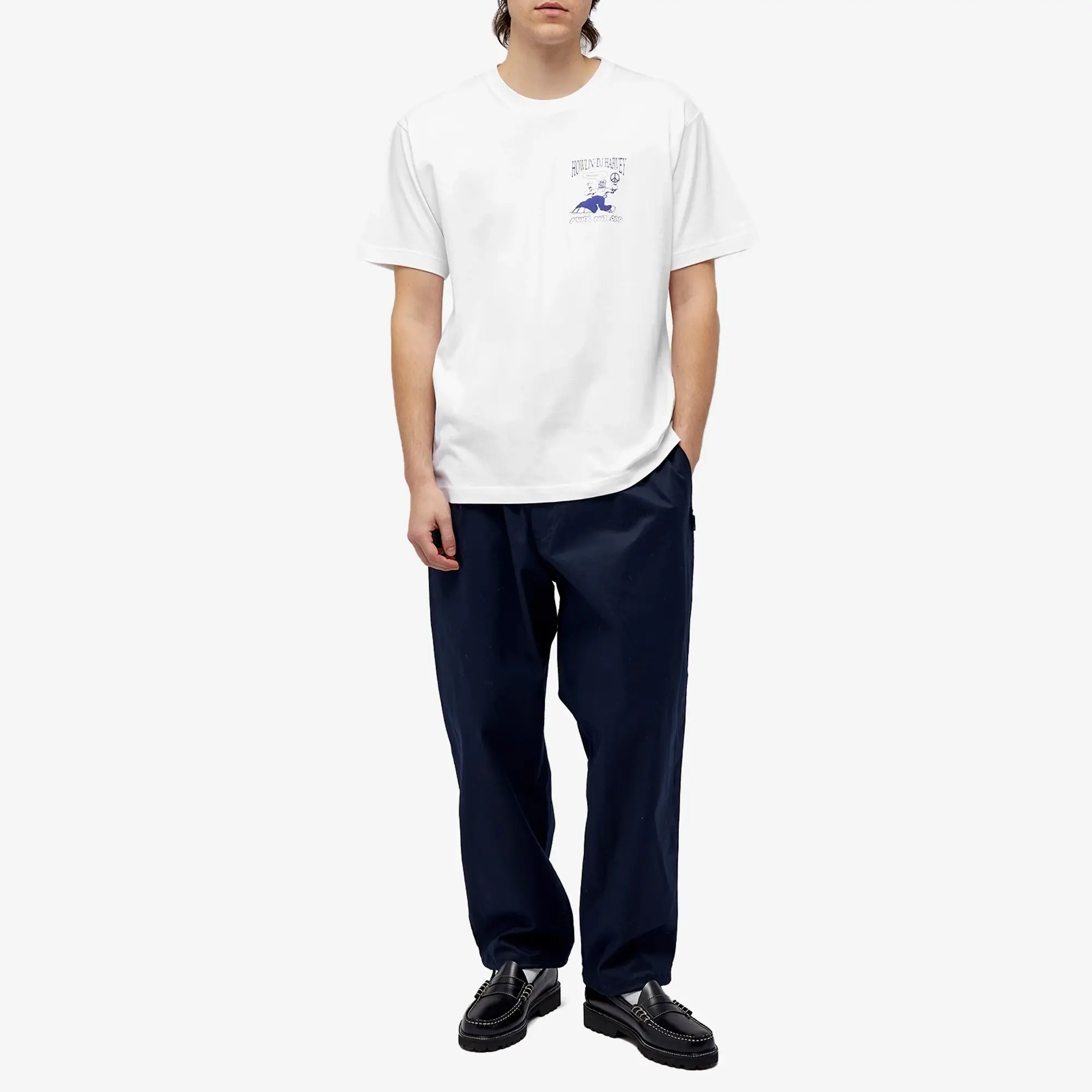 Howlin by Morrison Howlin' x DJ Harvey Chest Logo T-Shirt White