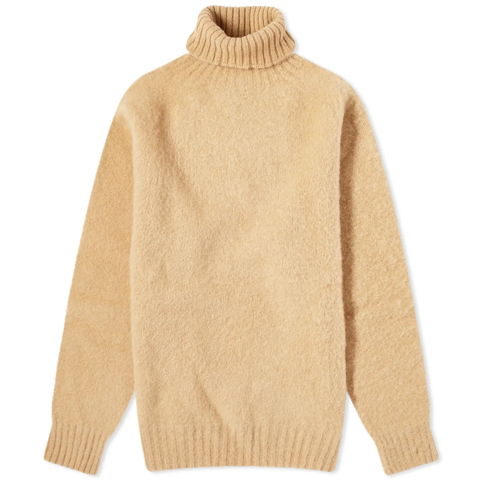 Howlin by Morrison Howlin Sylvester Roll Neck Knit Camel HWL SYLV CML FOOTY.COM