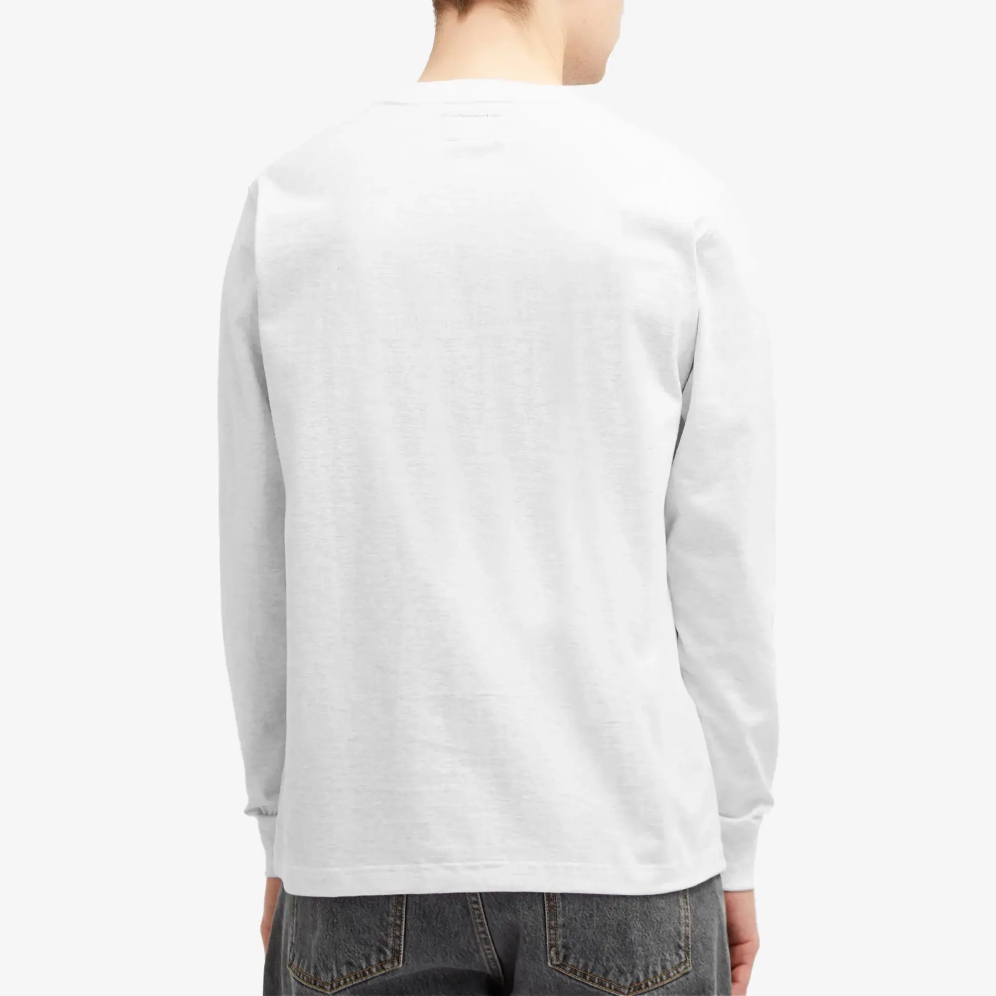 Beams Plus Men's Long Sleeve Pocket T-Shirt Ash