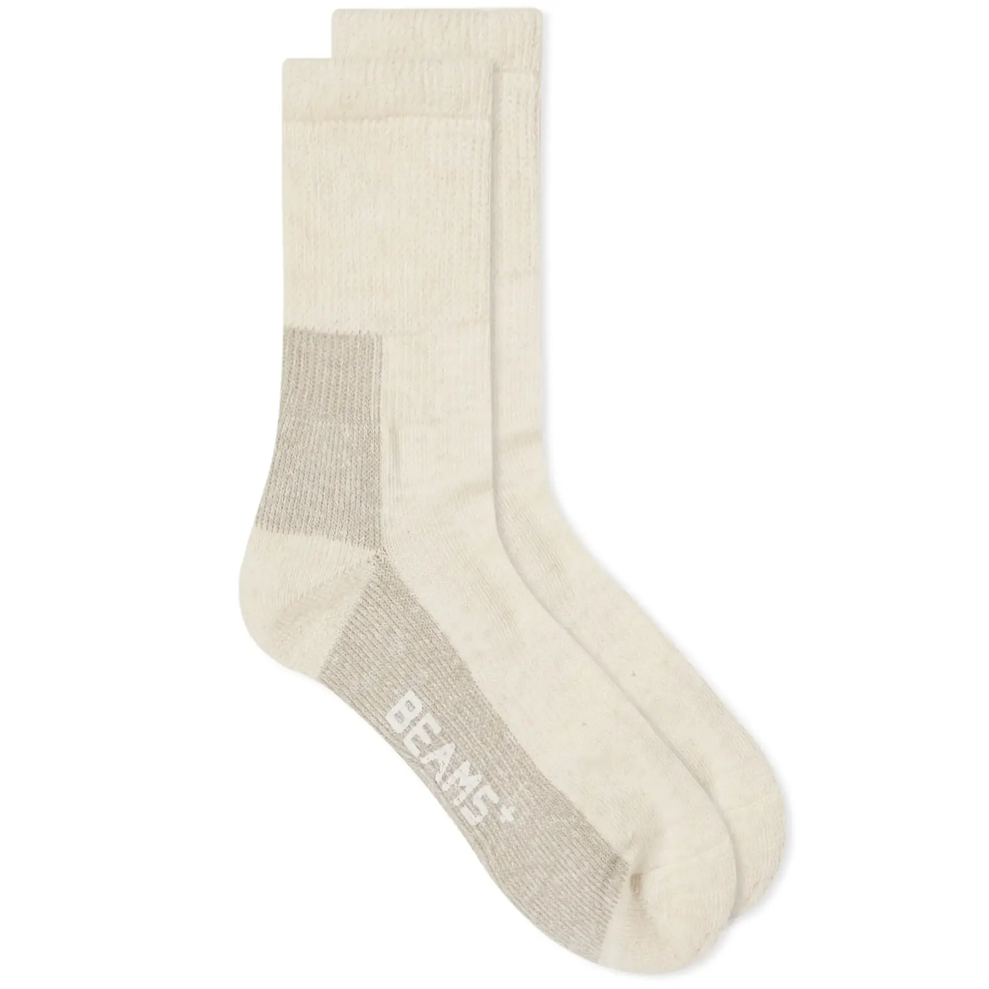 Beams Plus Men's Outdoor Sock Off White