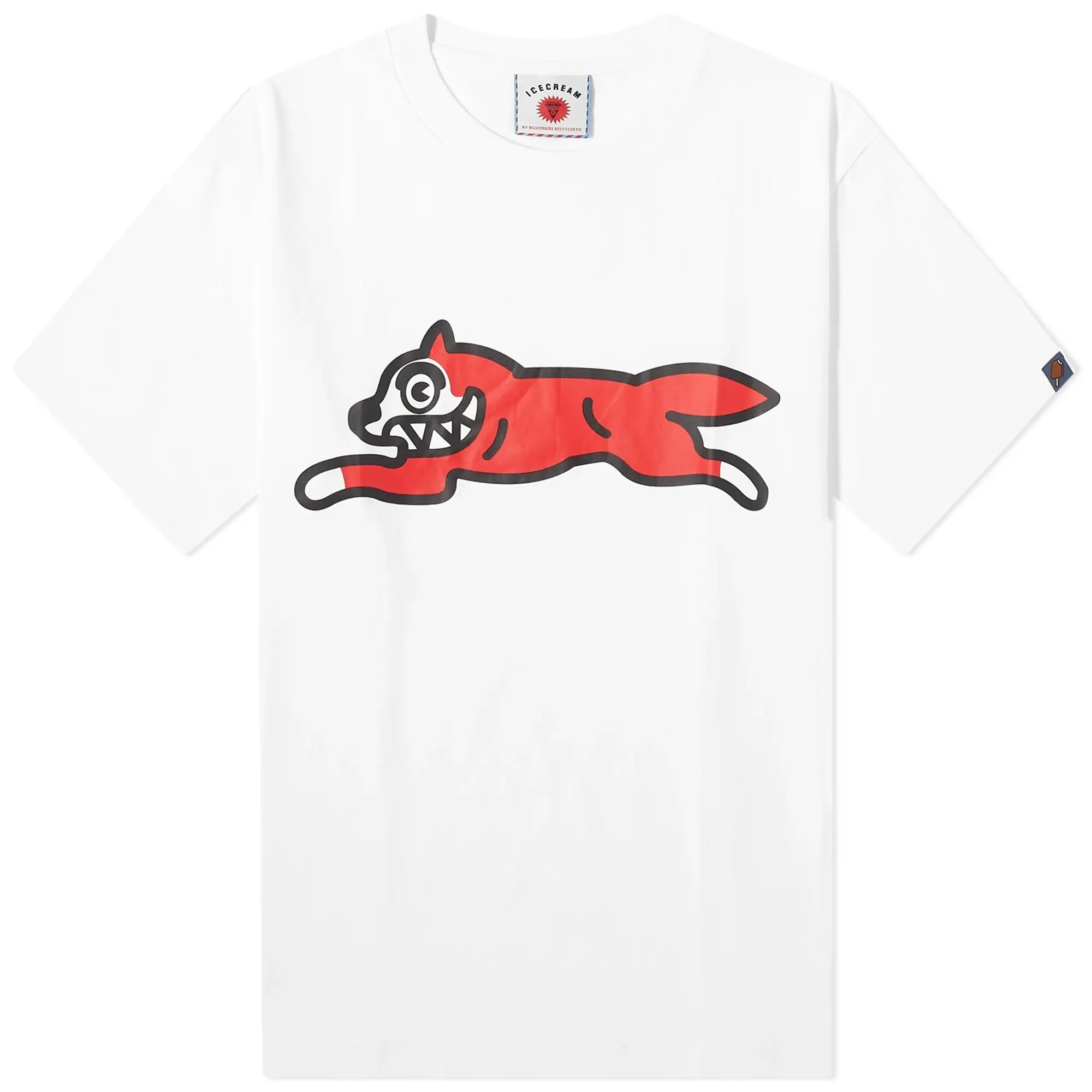 ICECREAM Men's Running Dog T-Shirt White
