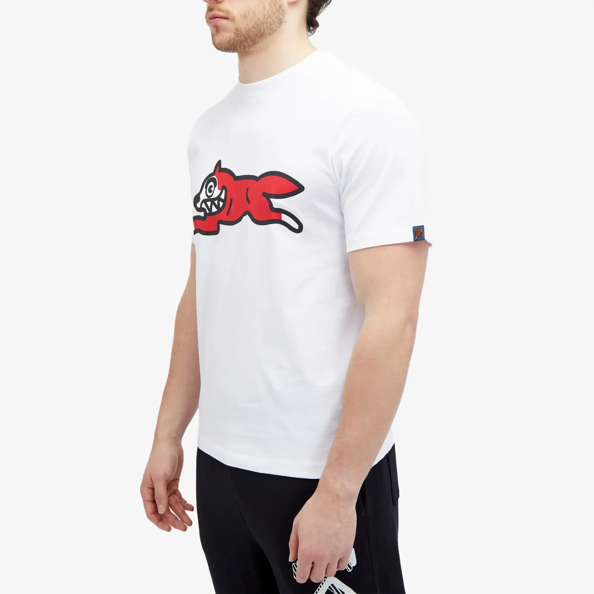 ICECREAM Men's Running Dog T-Shirt White