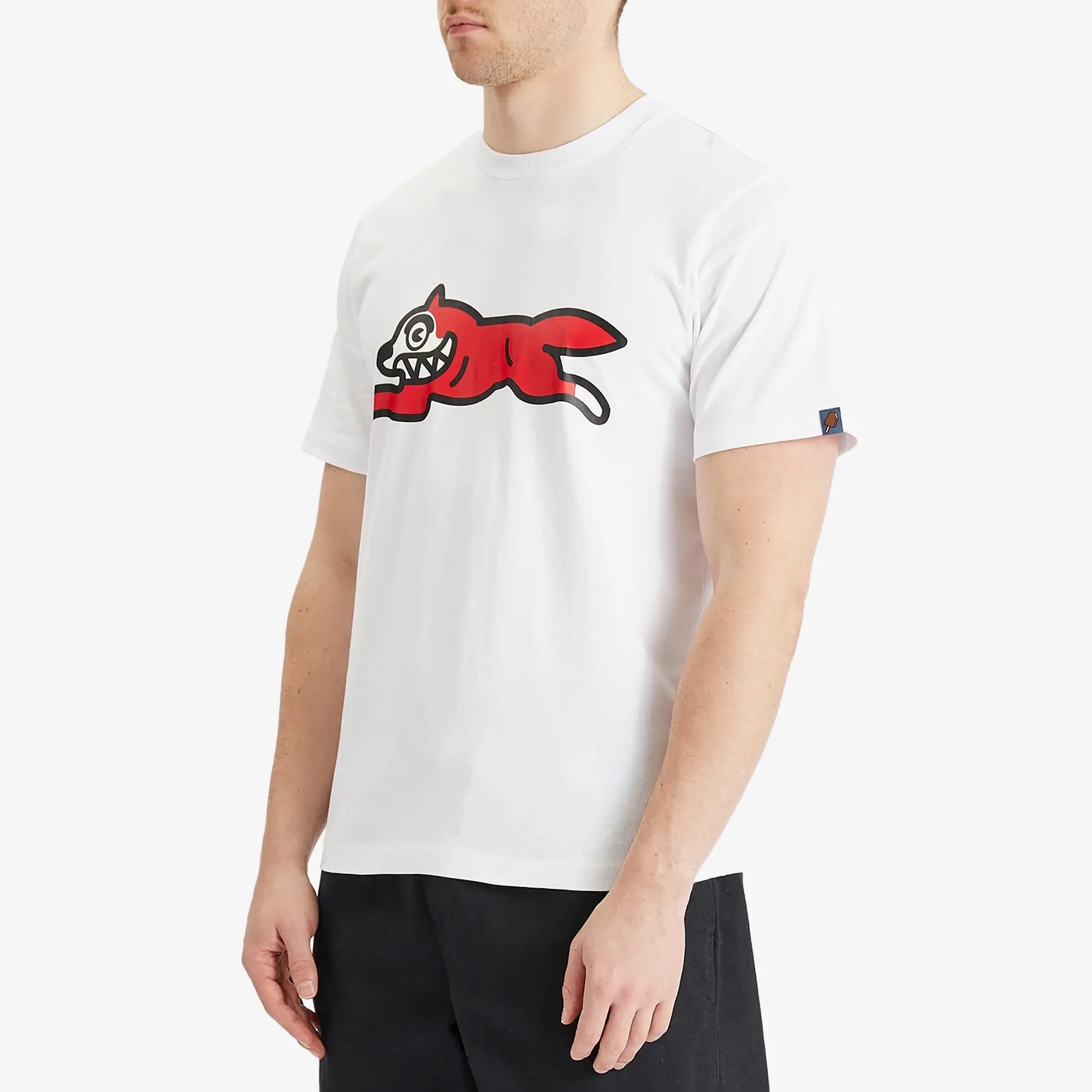 ICECREAM Men's Running Dog T-Shirt White