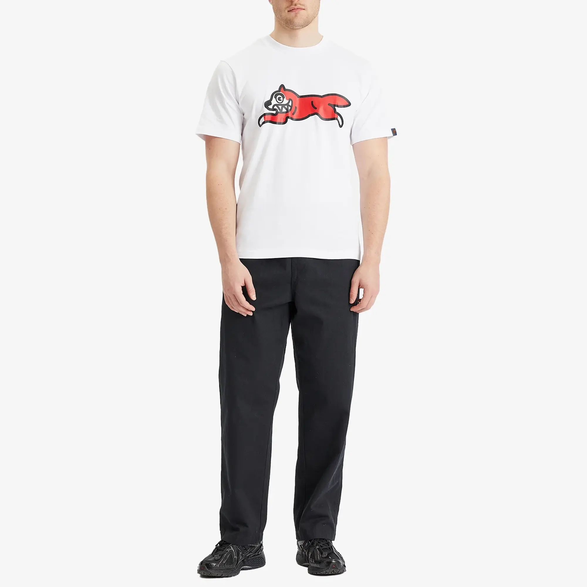 ICECREAM Men's Running Dog T-Shirt White