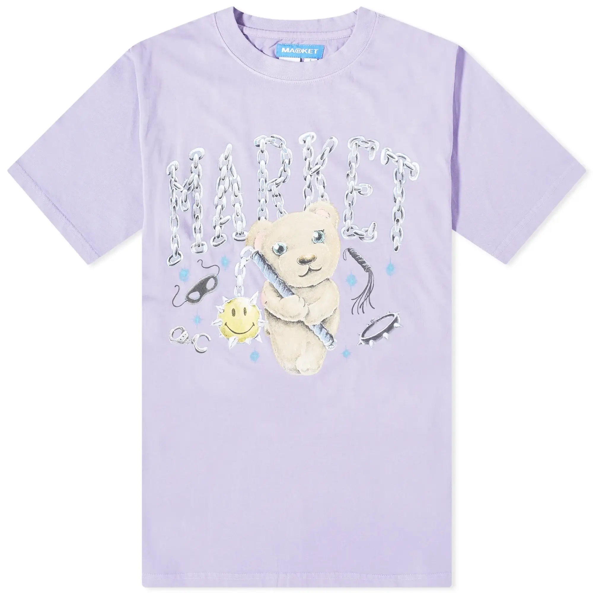 MARKET Men's Soft Core Bear T-Shirt Orchid