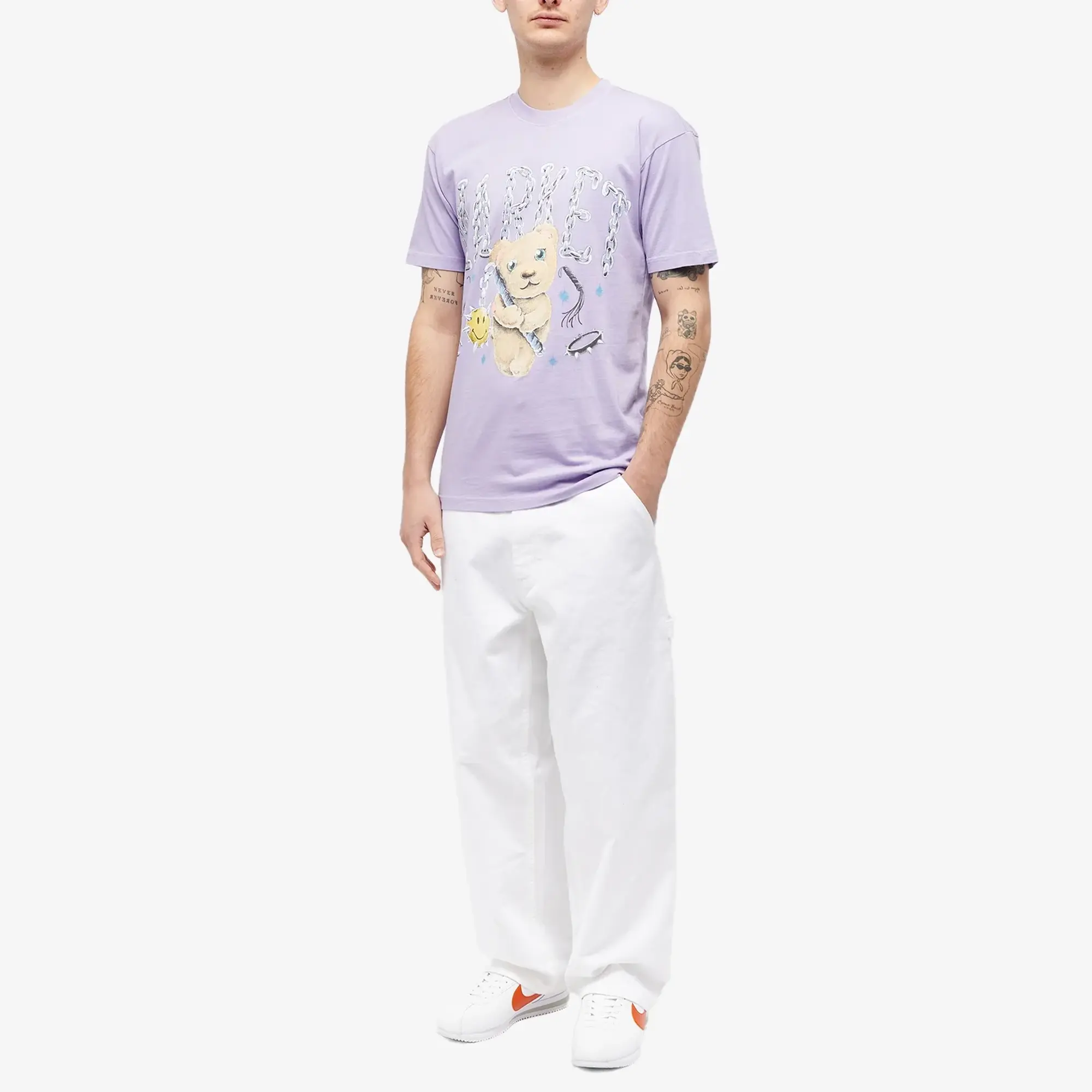 MARKET Men's Soft Core Bear T-Shirt Orchid