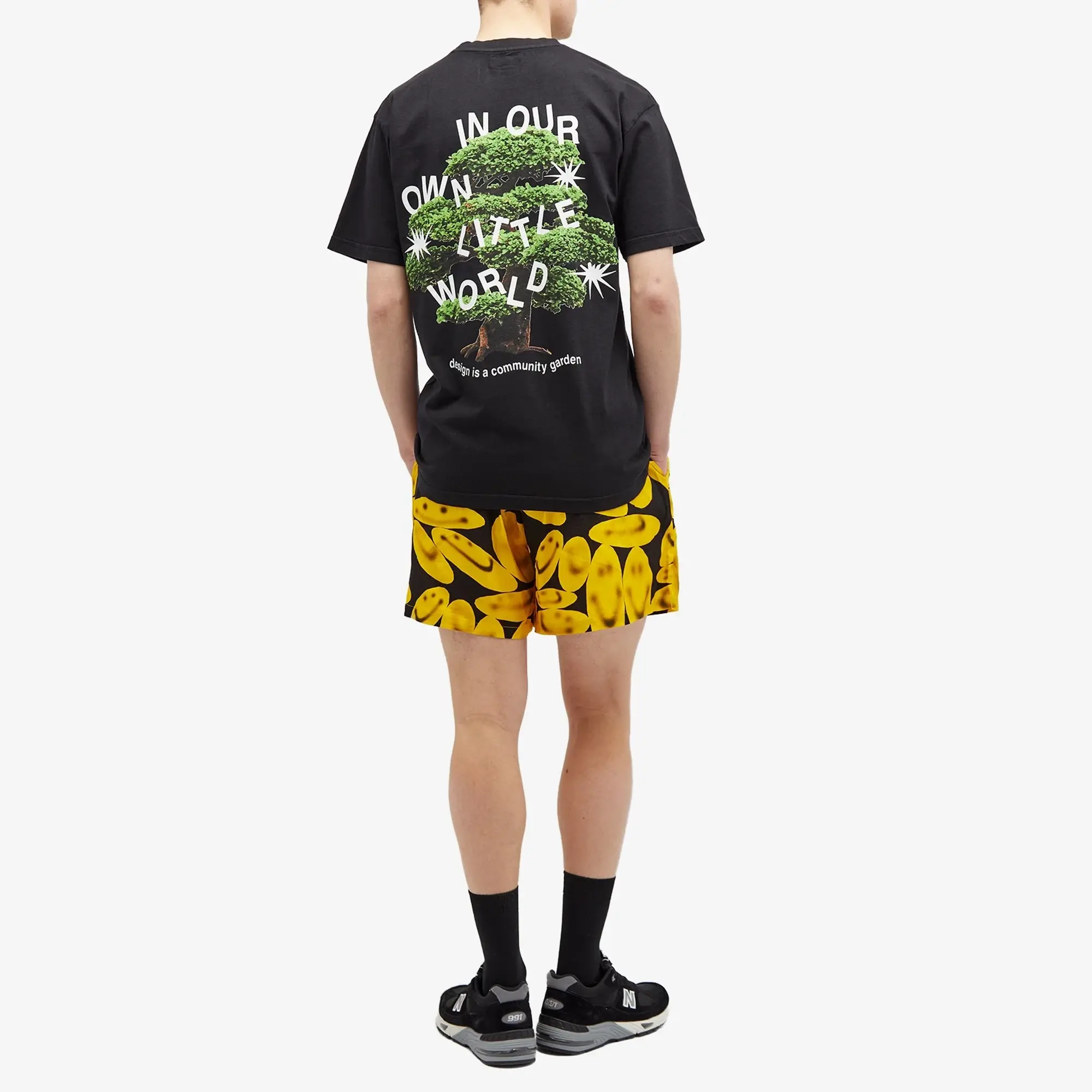 MARKET Men's Community Garden T-Shirt Washed Black