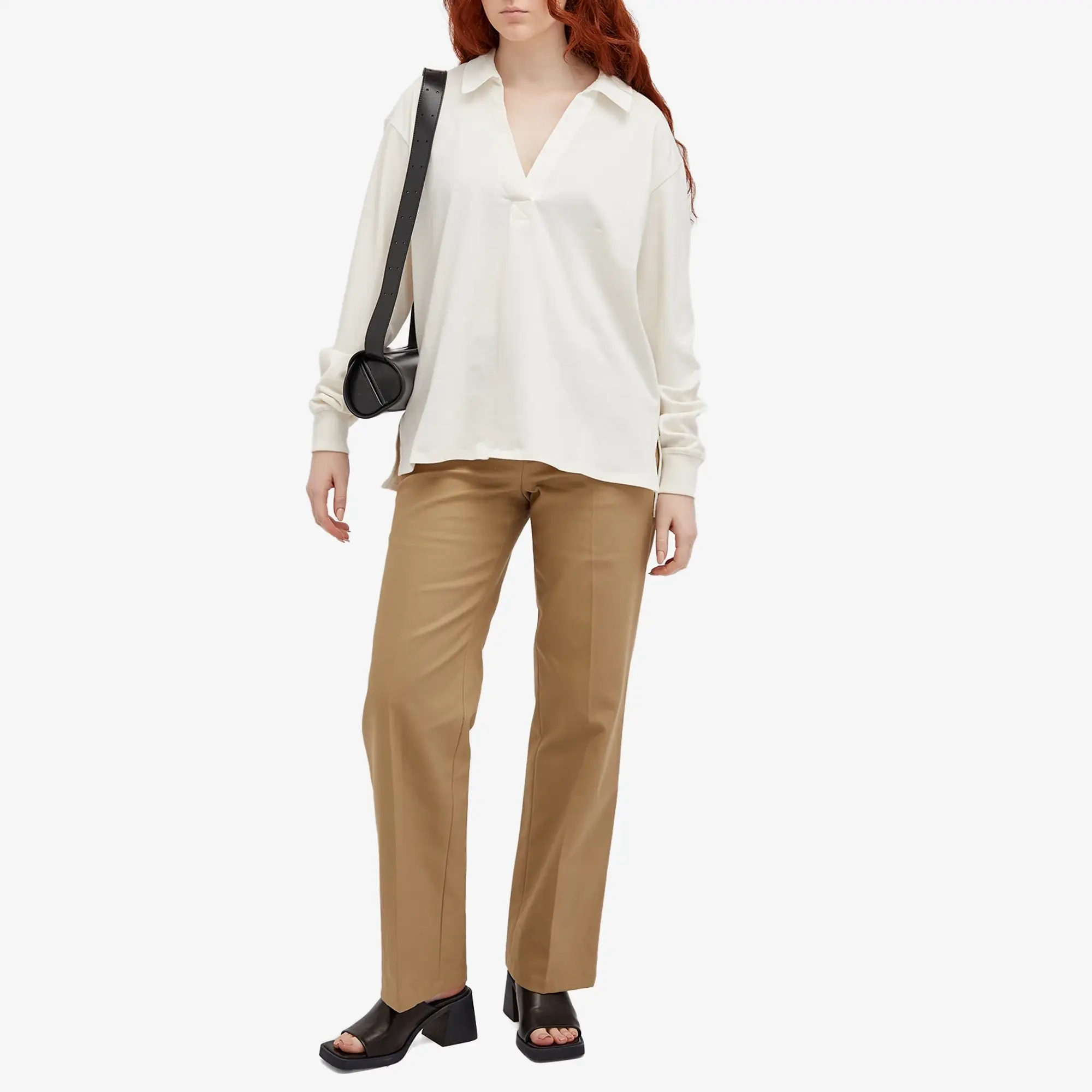 Alexander Wang Women's Adjustable Straight Leg Pants Khaki