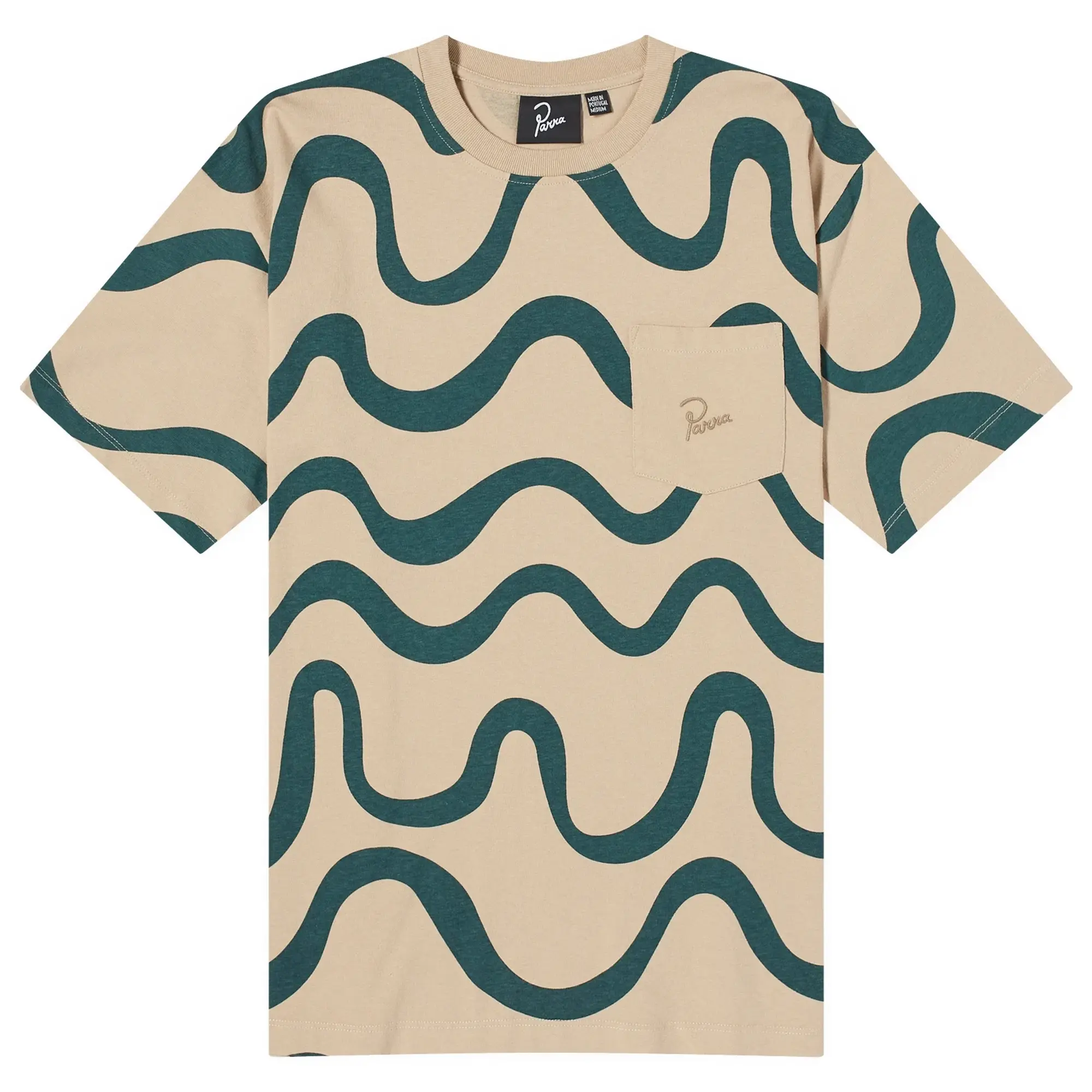 By Parra Men's Sound Waved T-Shirt Tan