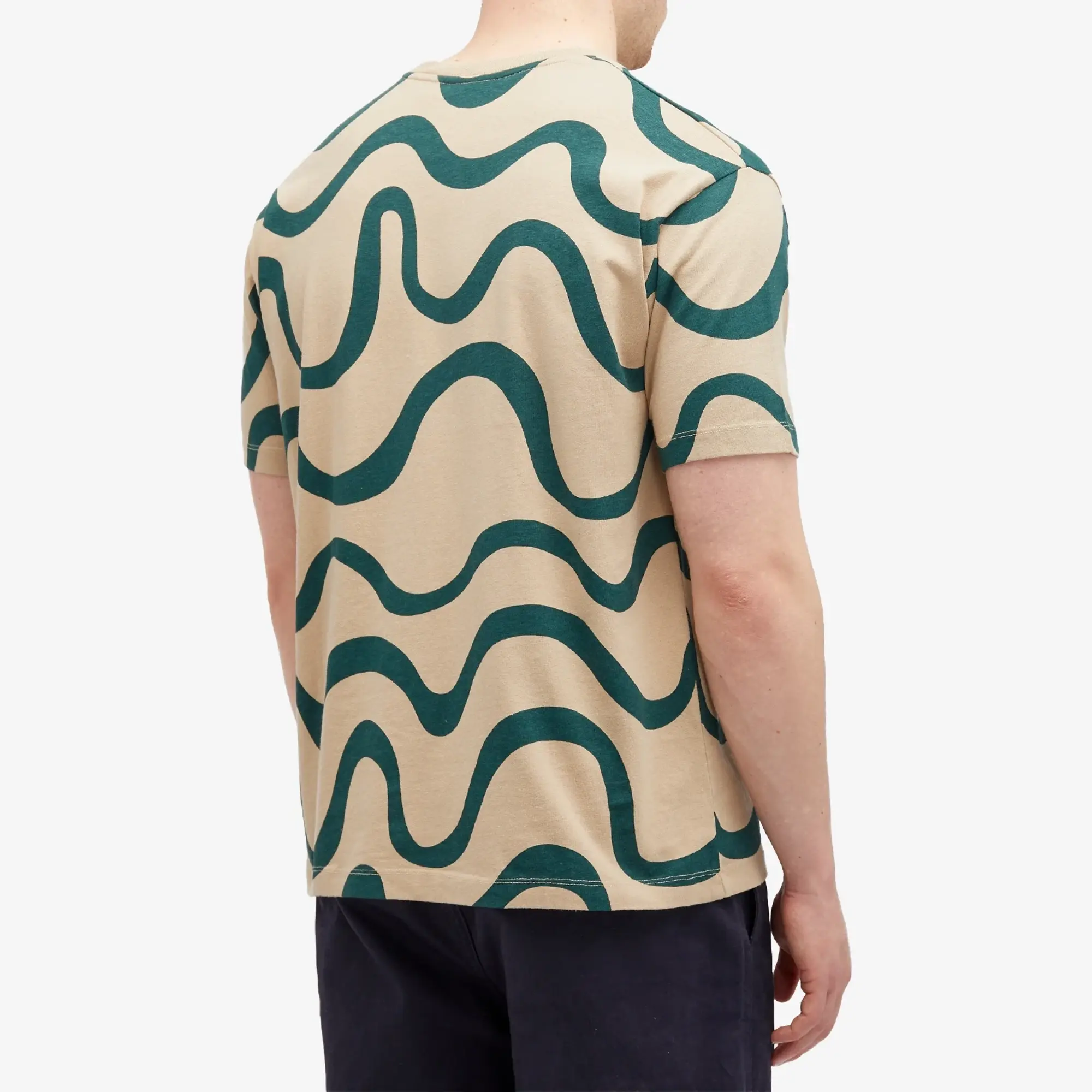 By Parra Men's Sound Waved T-Shirt Tan
