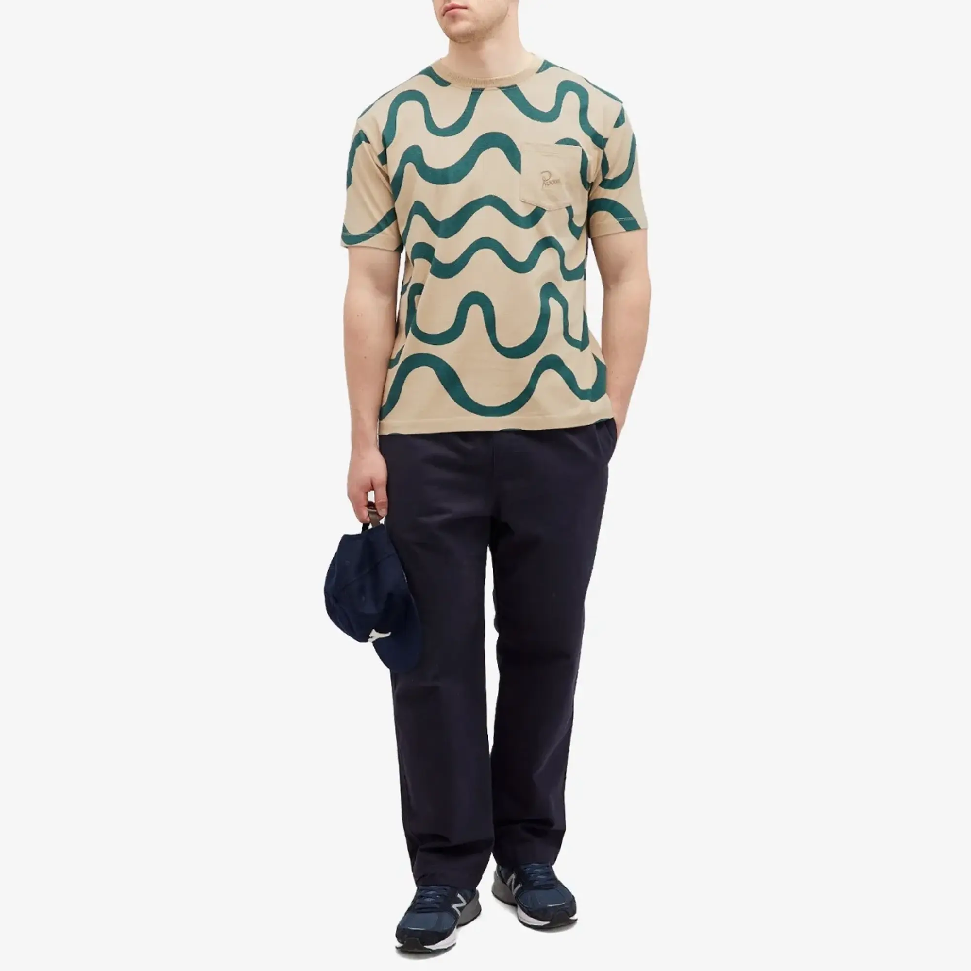 By Parra Men's Sound Waved T-Shirt Tan