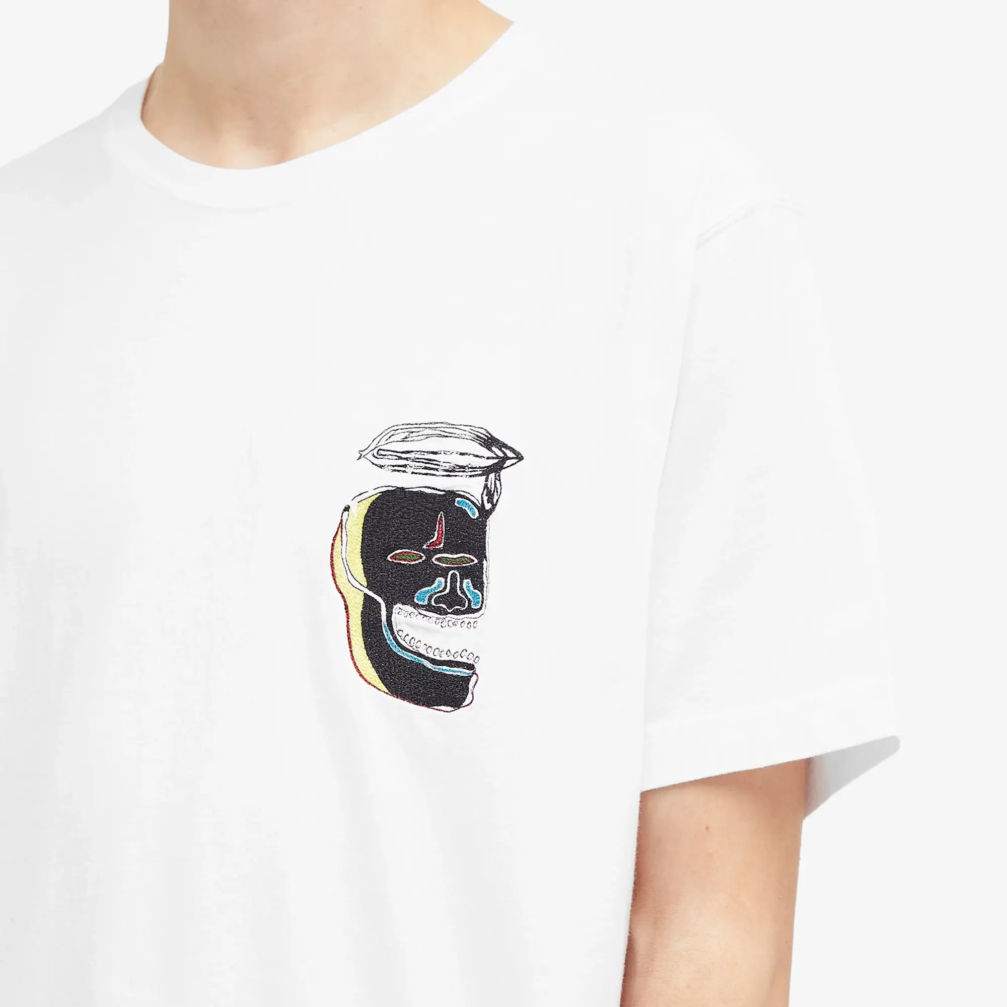 Maharishi Men's Maha Basquiat Nu-Nile T-Shirt White