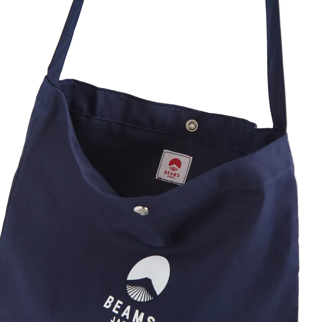 BEAMS JAPAN Shoulder Bag Navy/White | 5661-0025-271-79 | FOOTY.COM