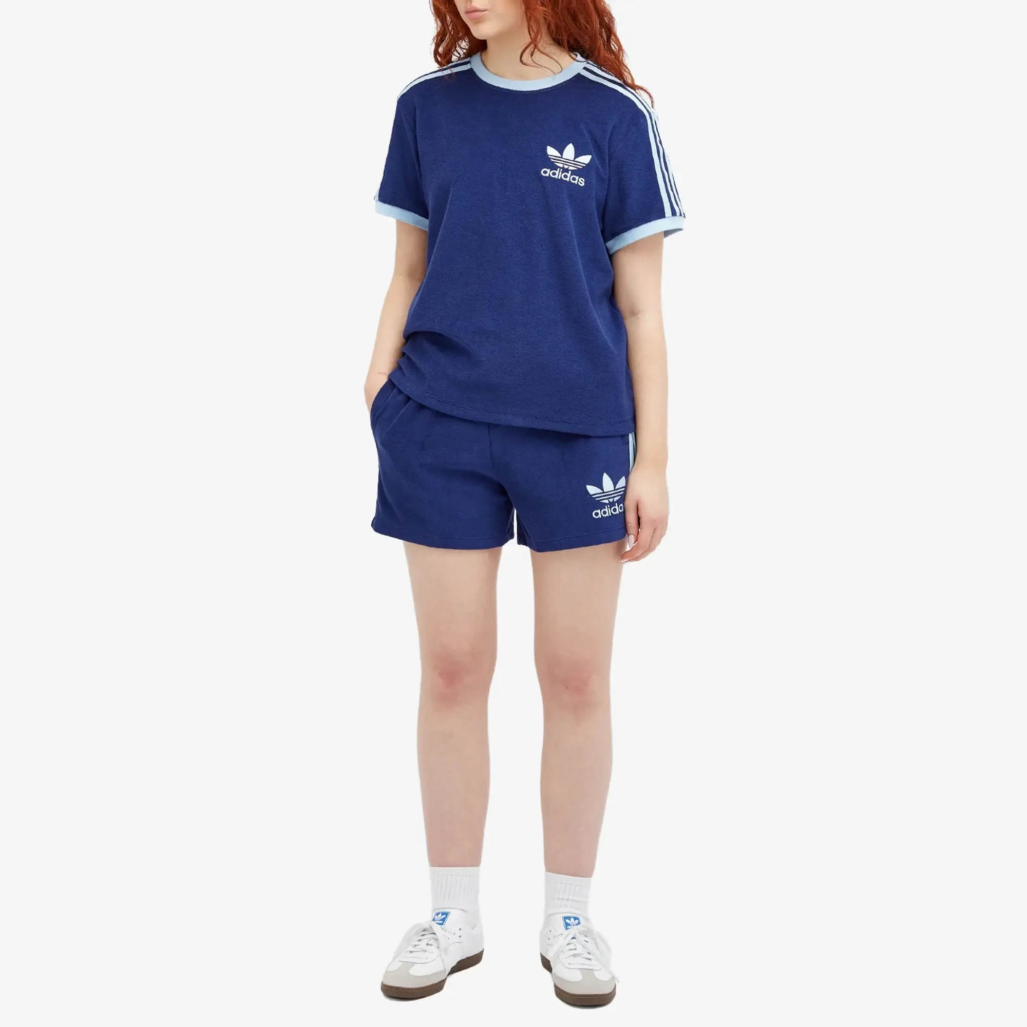 【ADIDAS】Terry Short Pants - Blue / IR7472 adidas Terry Shorts - Blue | Free Shipping with adiClub