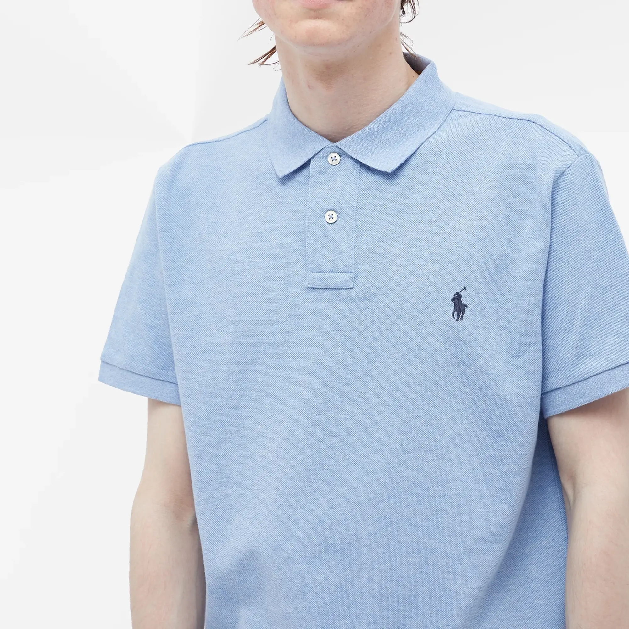 Polo Ralph Lauren Men's Custom Fit Polo Jamaica Heather