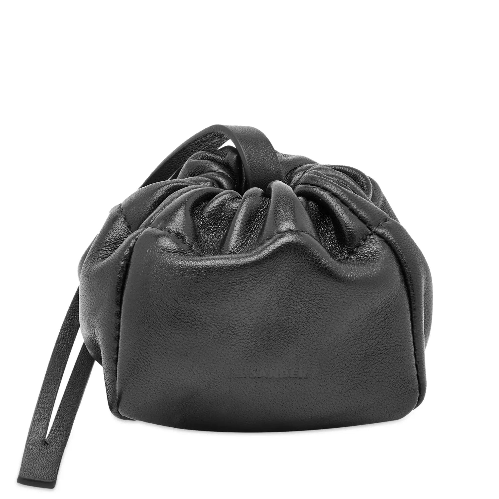 ★JIL SANDER★ J08WD0031 P4845 001 RIPPLE POUCH (BLACK) Jil Sander Ripple Pouch Bag Black | J08WD0031-P4845-001