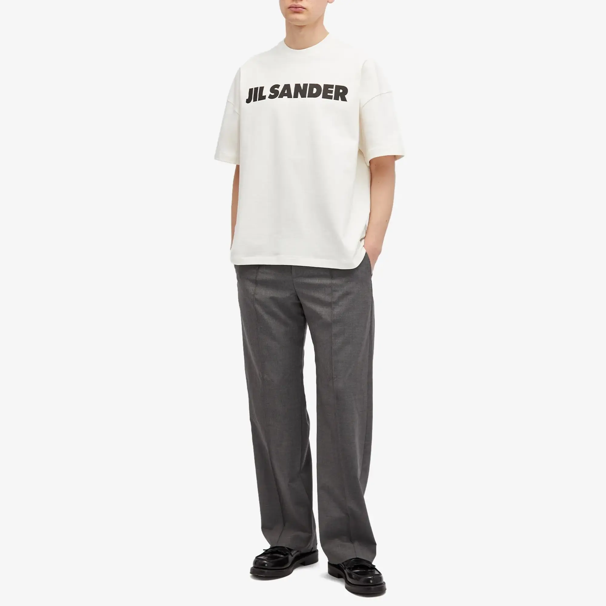 Jil Sander Men's Logo T-Shirt Natural