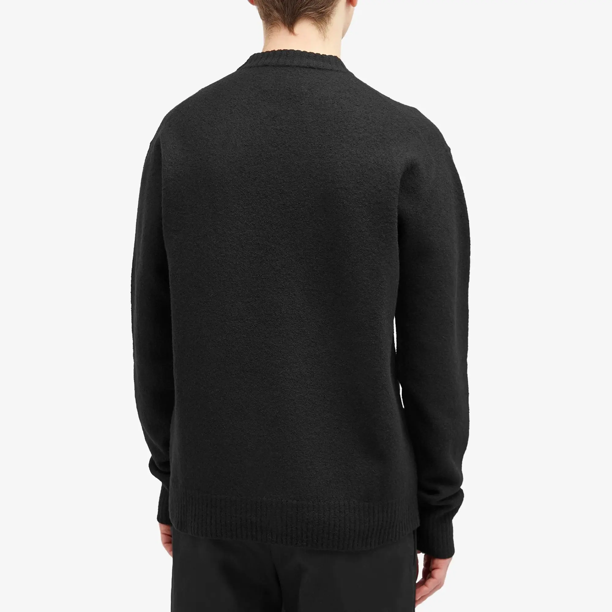 Jil Sander Men's Merino Crew Sweat Black