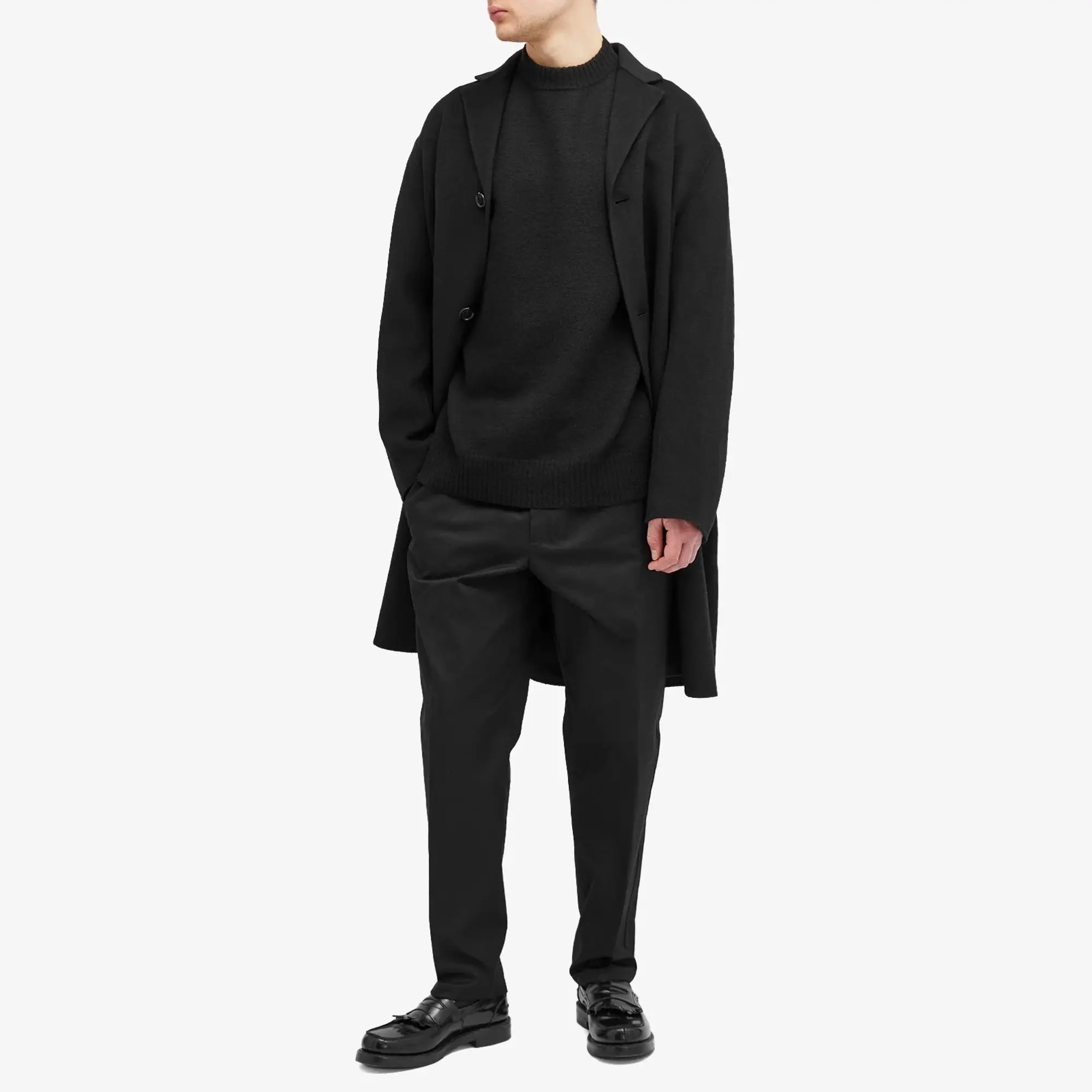 Jil Sander Men's Merino Crew Sweat Black