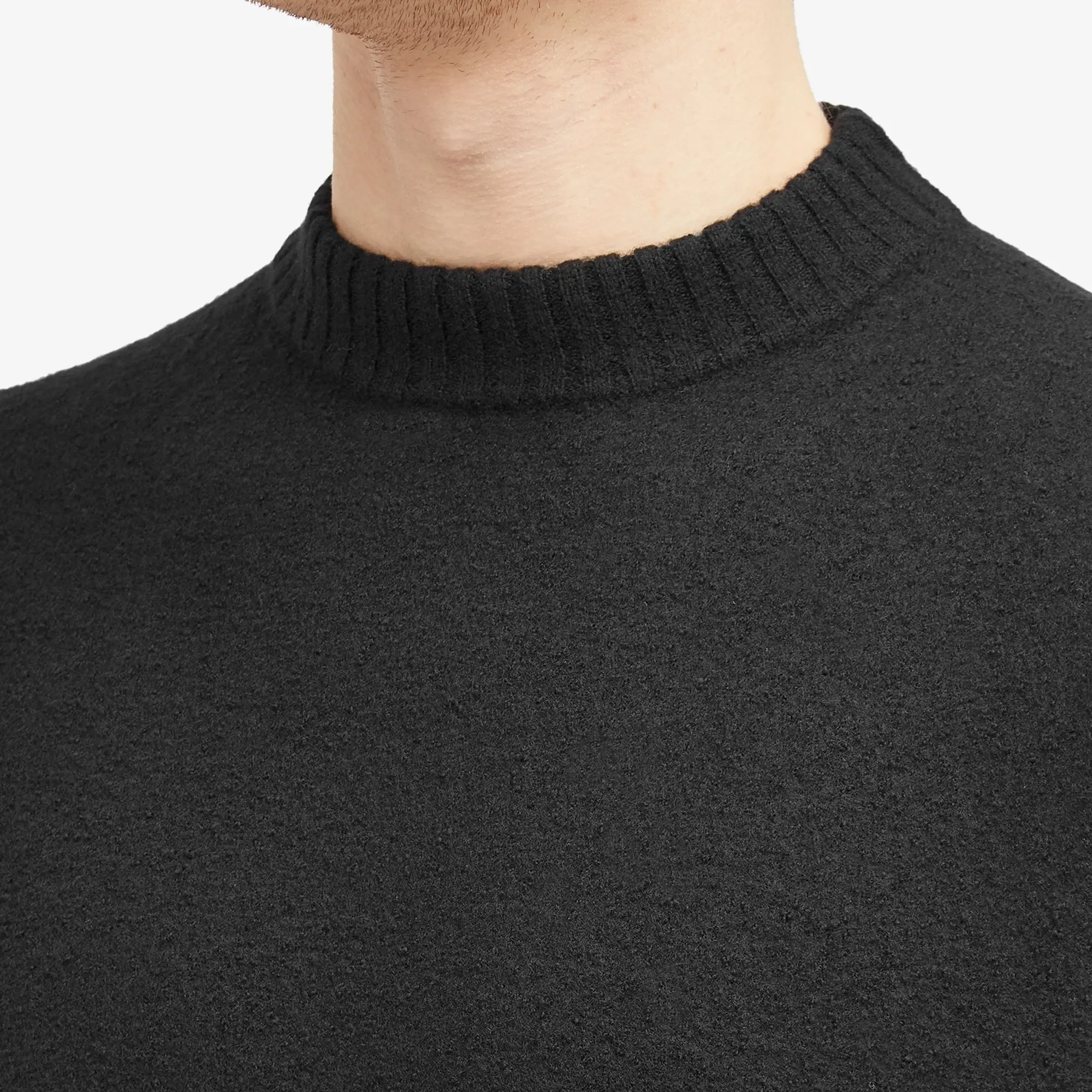 Jil Sander Men's Merino Crew Sweat Black