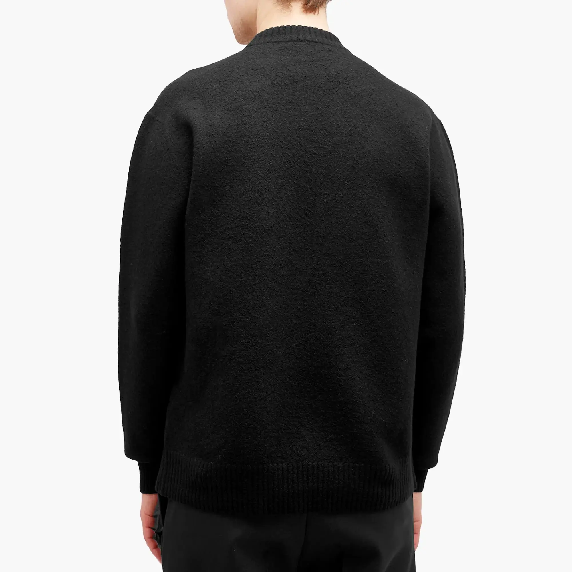 Jil Sander Men's Merino Crew Sweat Black