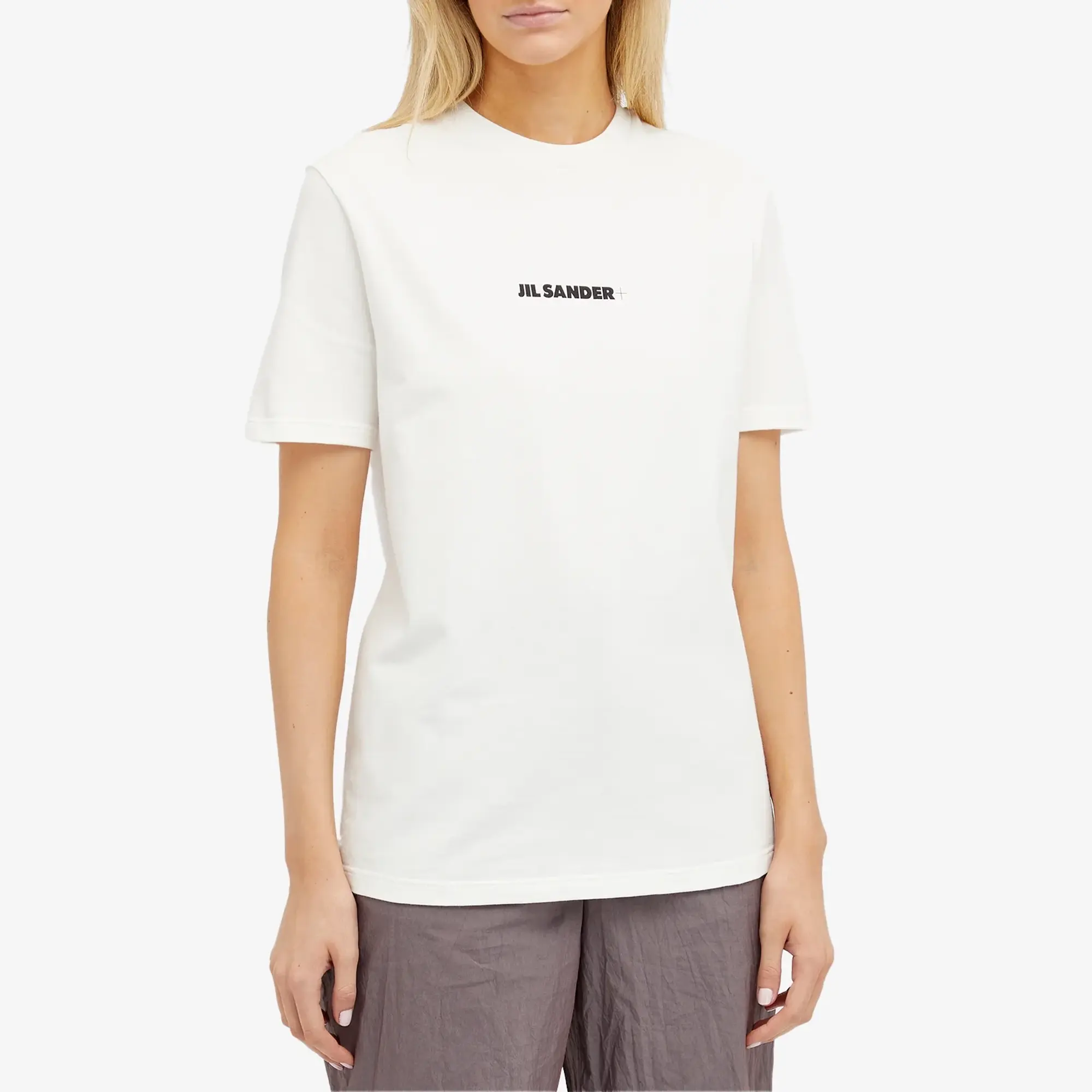 Jil Sander+ Jil Sander Women's Plus T-Shirt With Front Logo Porcelain