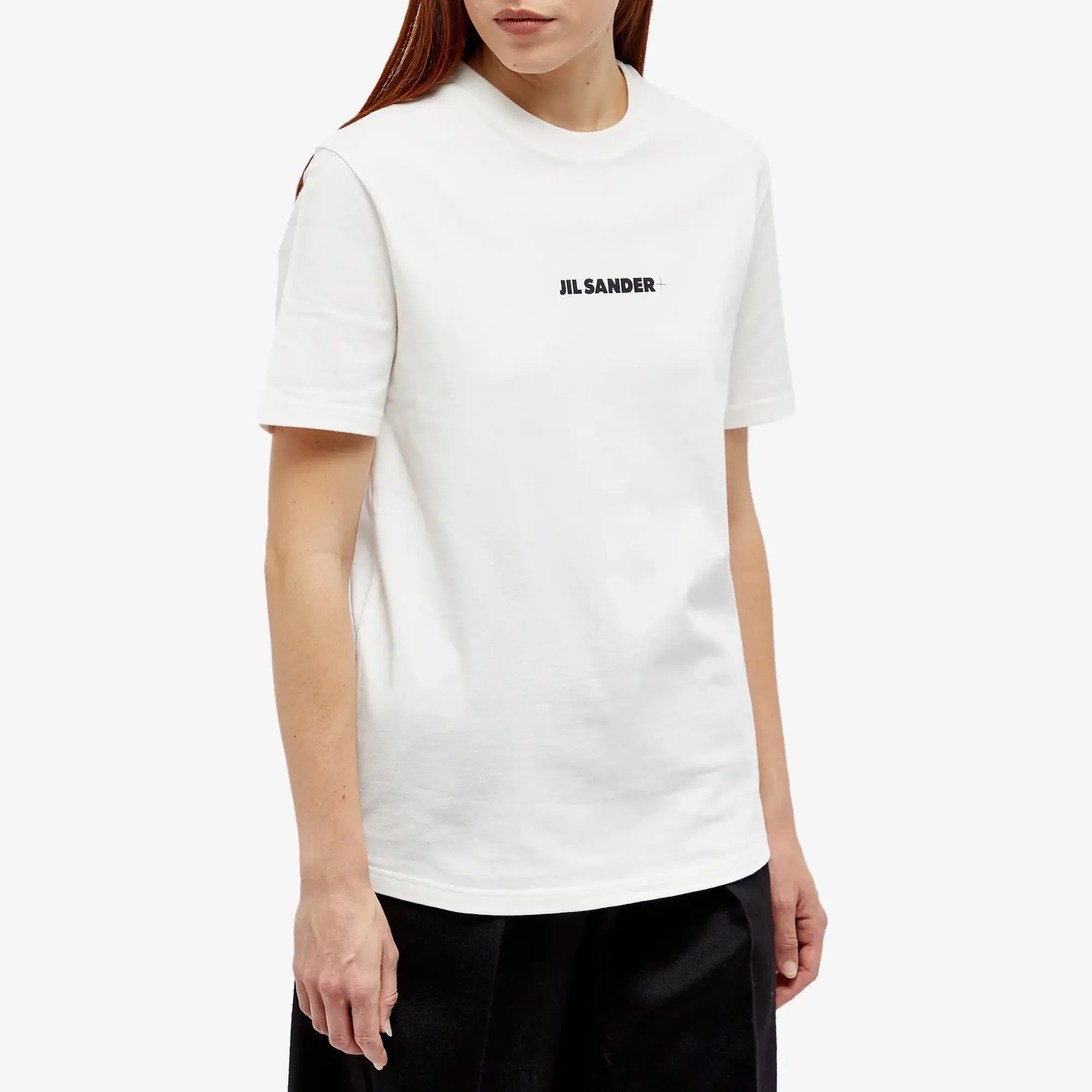 Jil Sander+ Jil Sander Women's Plus T-Shirt With Front Logo Porcelain