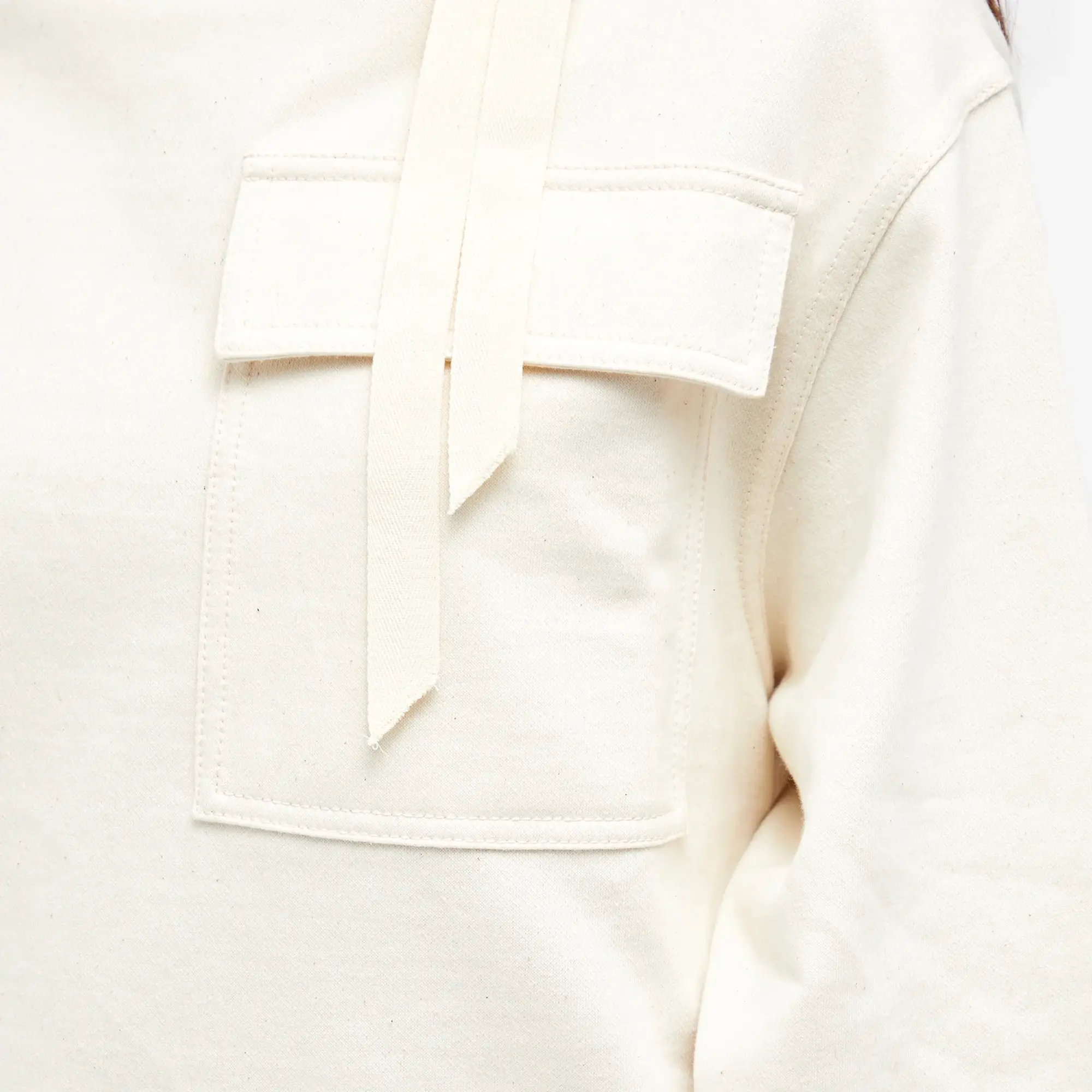 Jil Sander Women's Plus Cargo Hoodie Raw Cotton