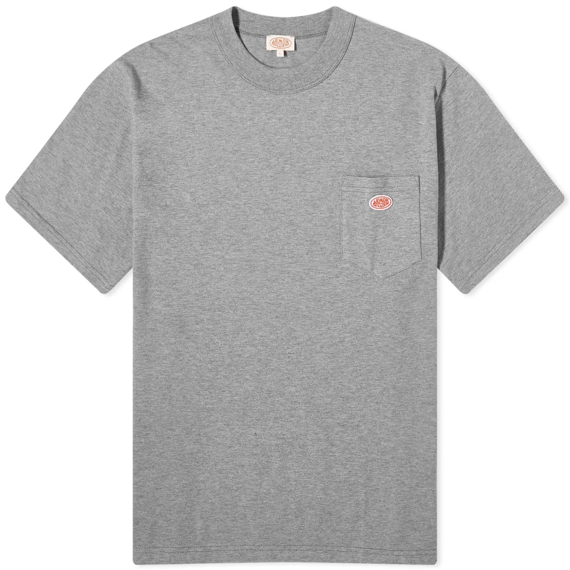 Armor-Lux Men's 79151 Logo Pocket T-Shirt Misty Grey