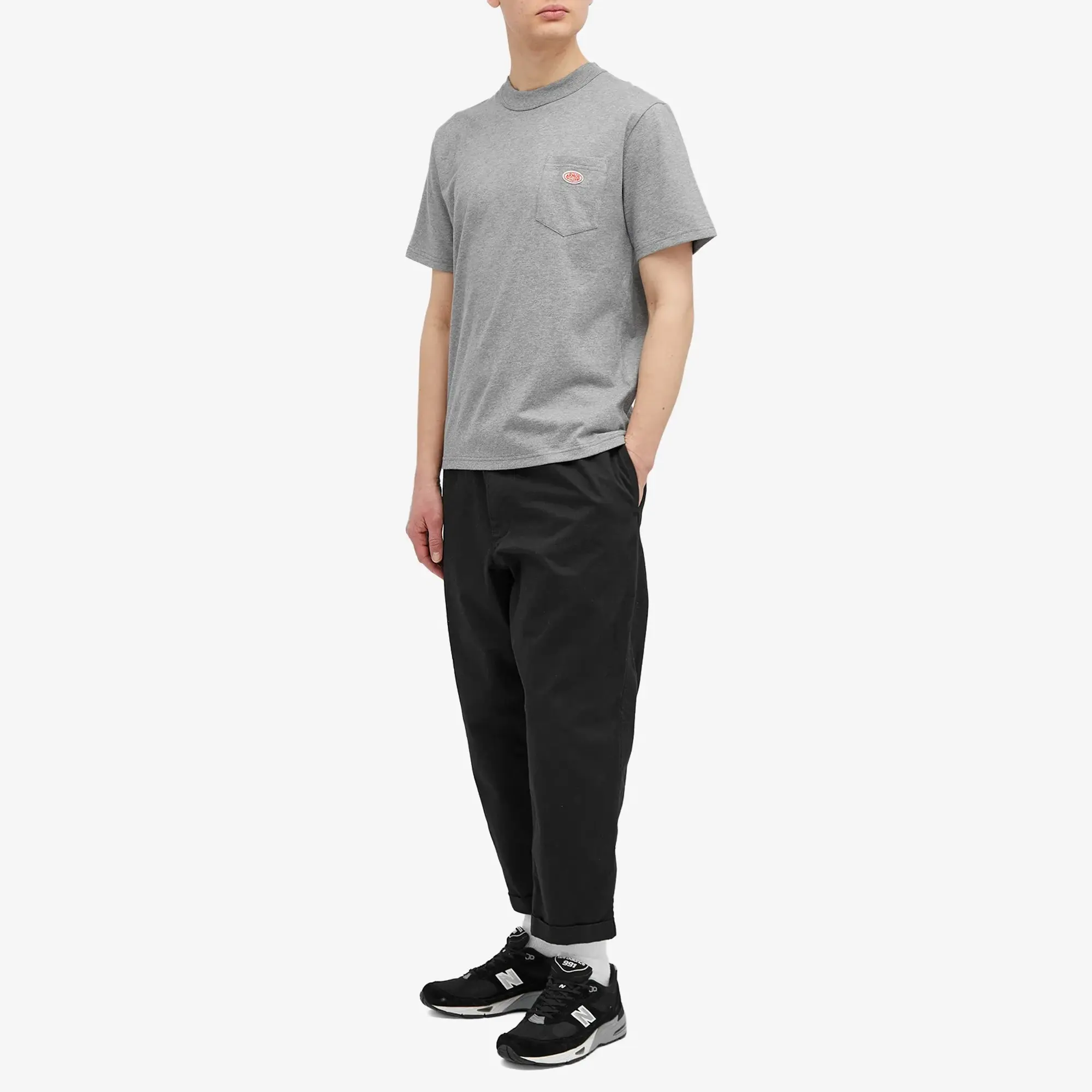 Armor-Lux Men's 79151 Logo Pocket T-Shirt Misty Grey
