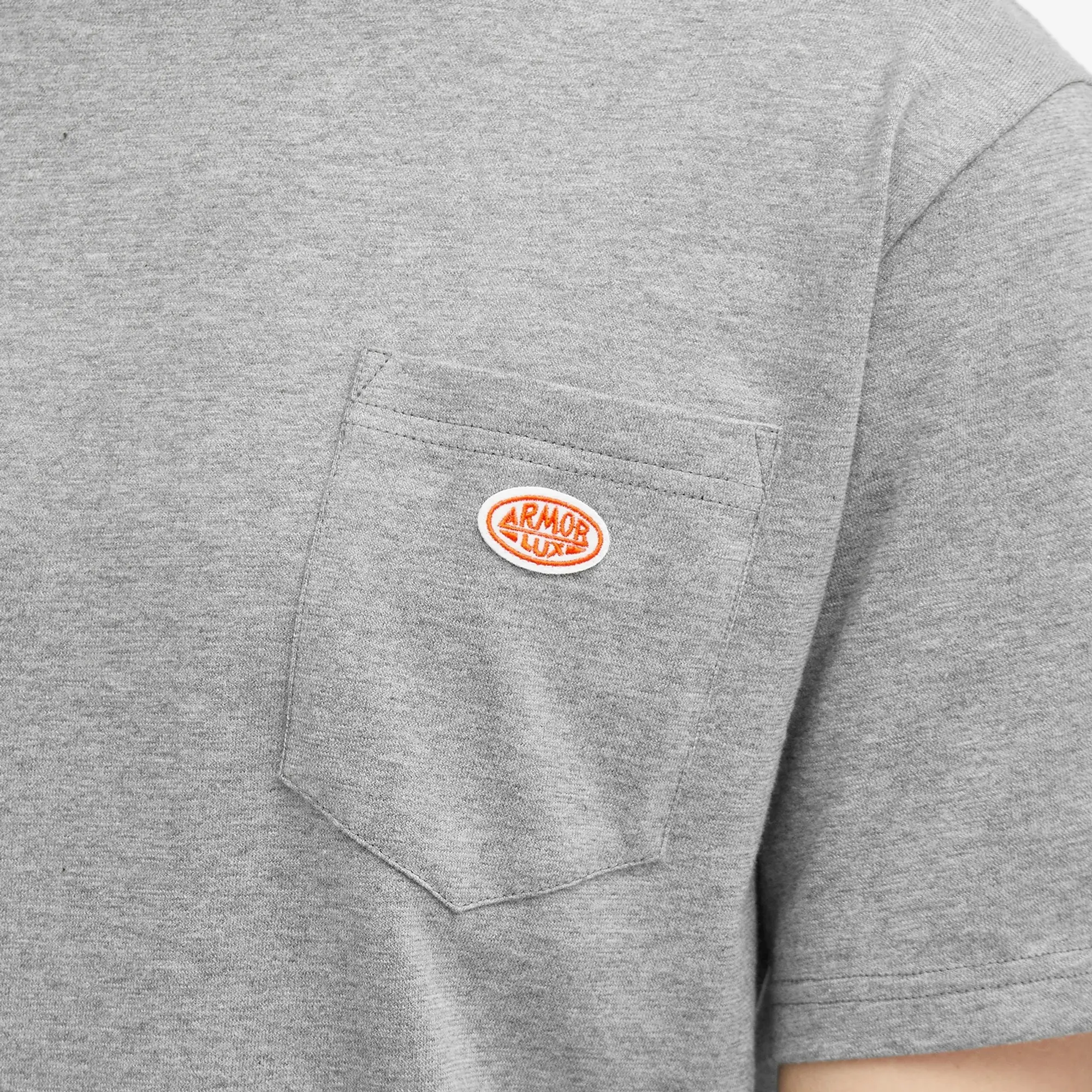 Armor-Lux Men's 79151 Logo Pocket T-Shirt Misty Grey