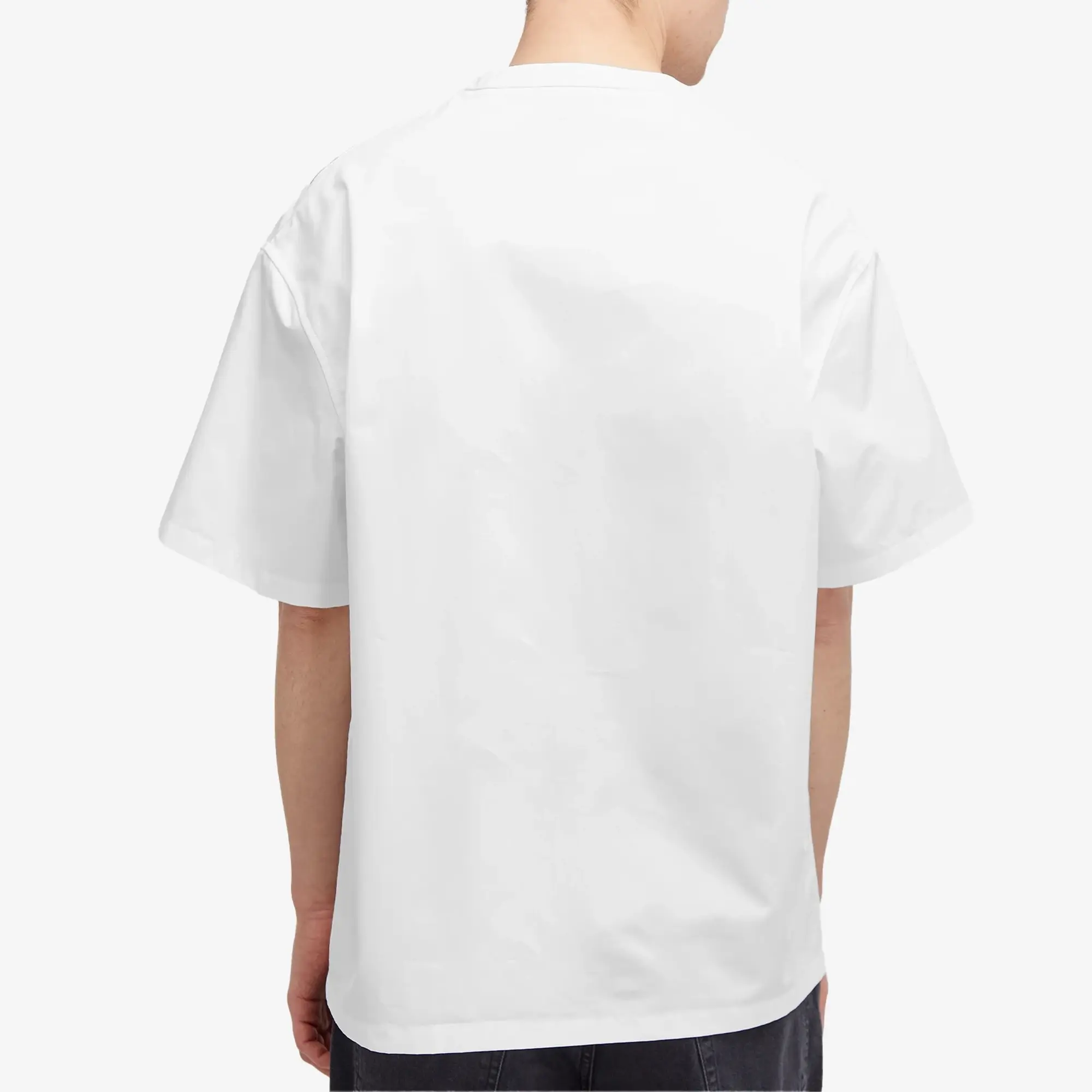 Jil Sander Men's Shoulder Zip T-Shirt Optic White