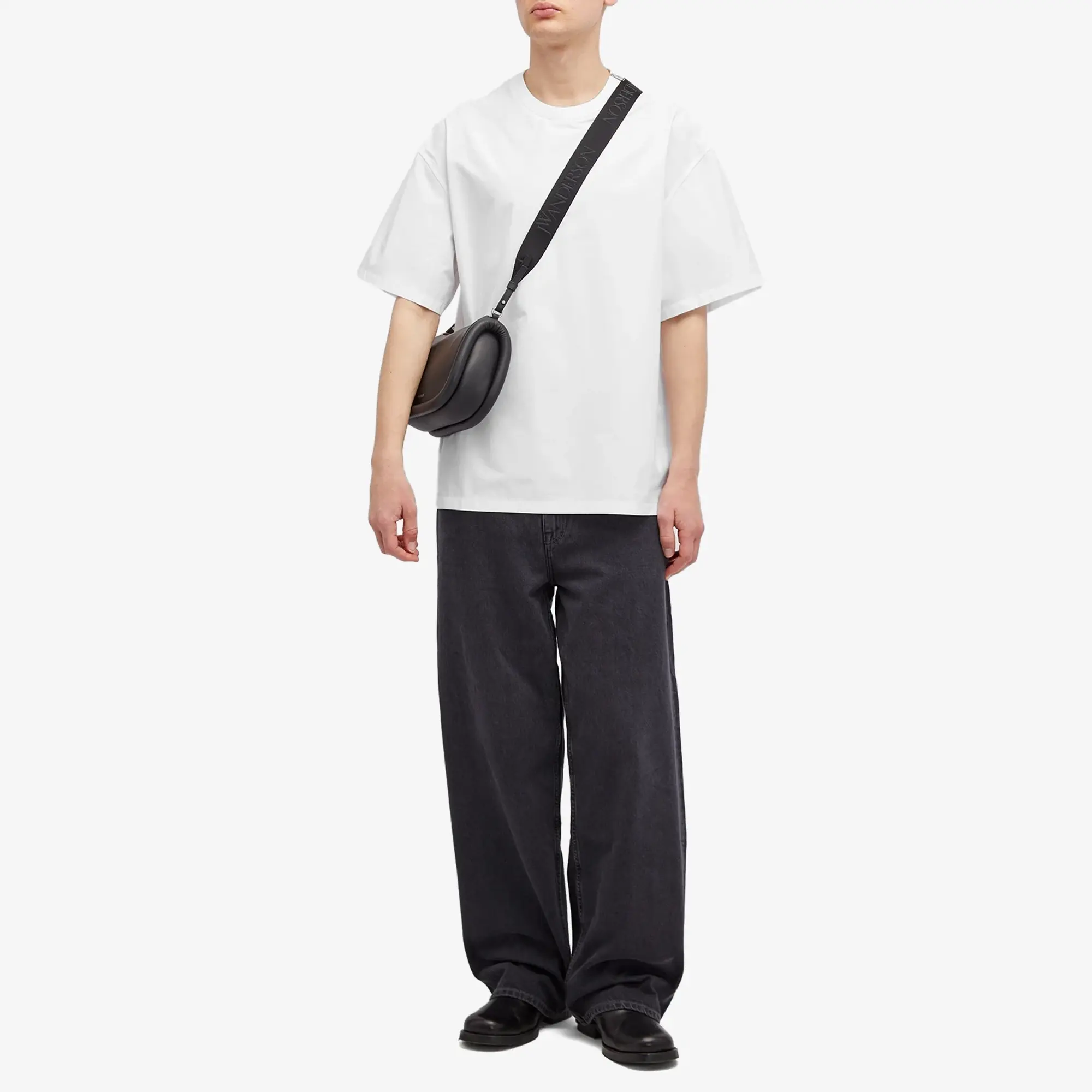 Jil Sander Men's Shoulder Zip T-Shirt Optic White