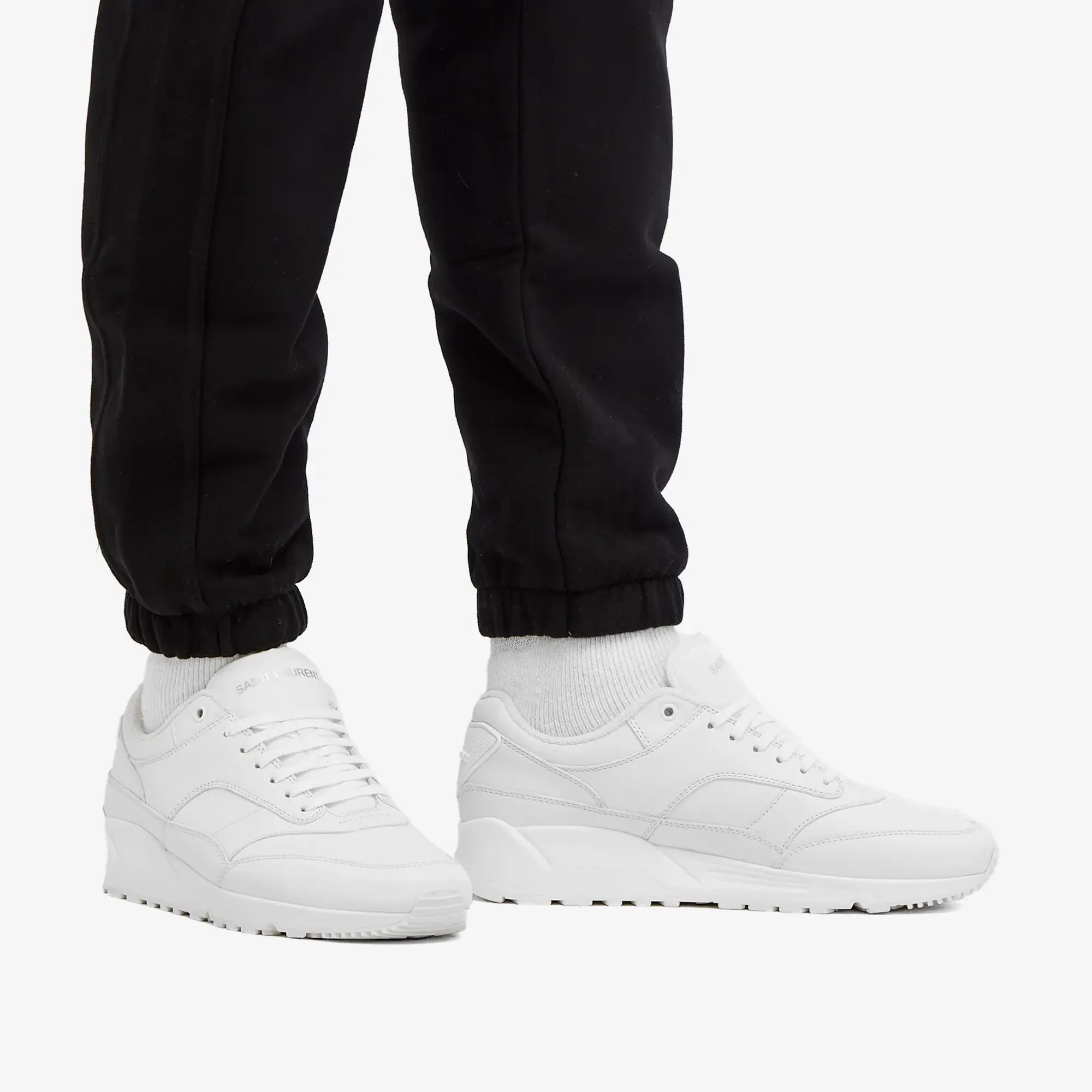 Saint Laurent Men's Bump Low Top Sneaker Optic White