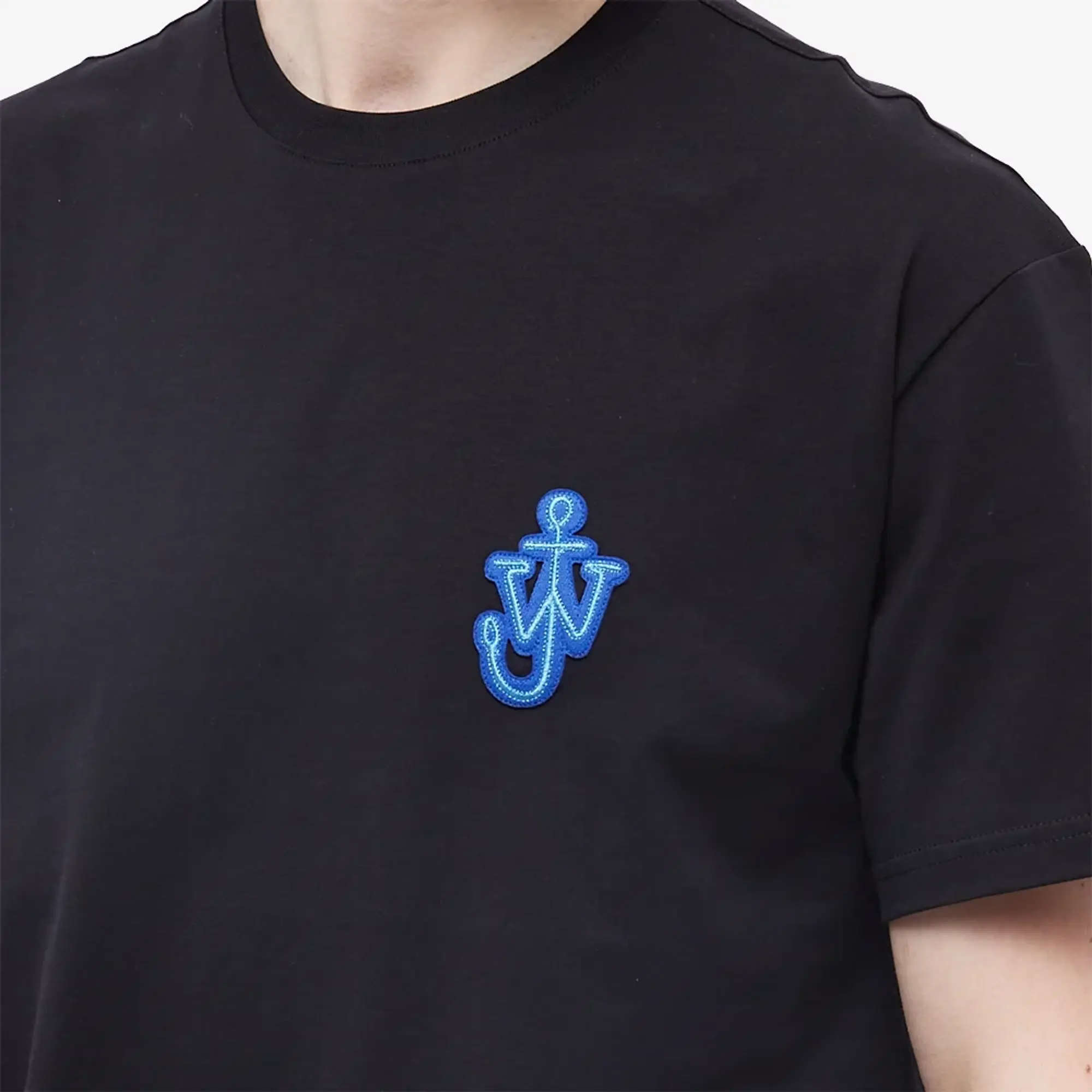 Jw Anderson Anchor Patch Tee Men Shortsleeves Black
