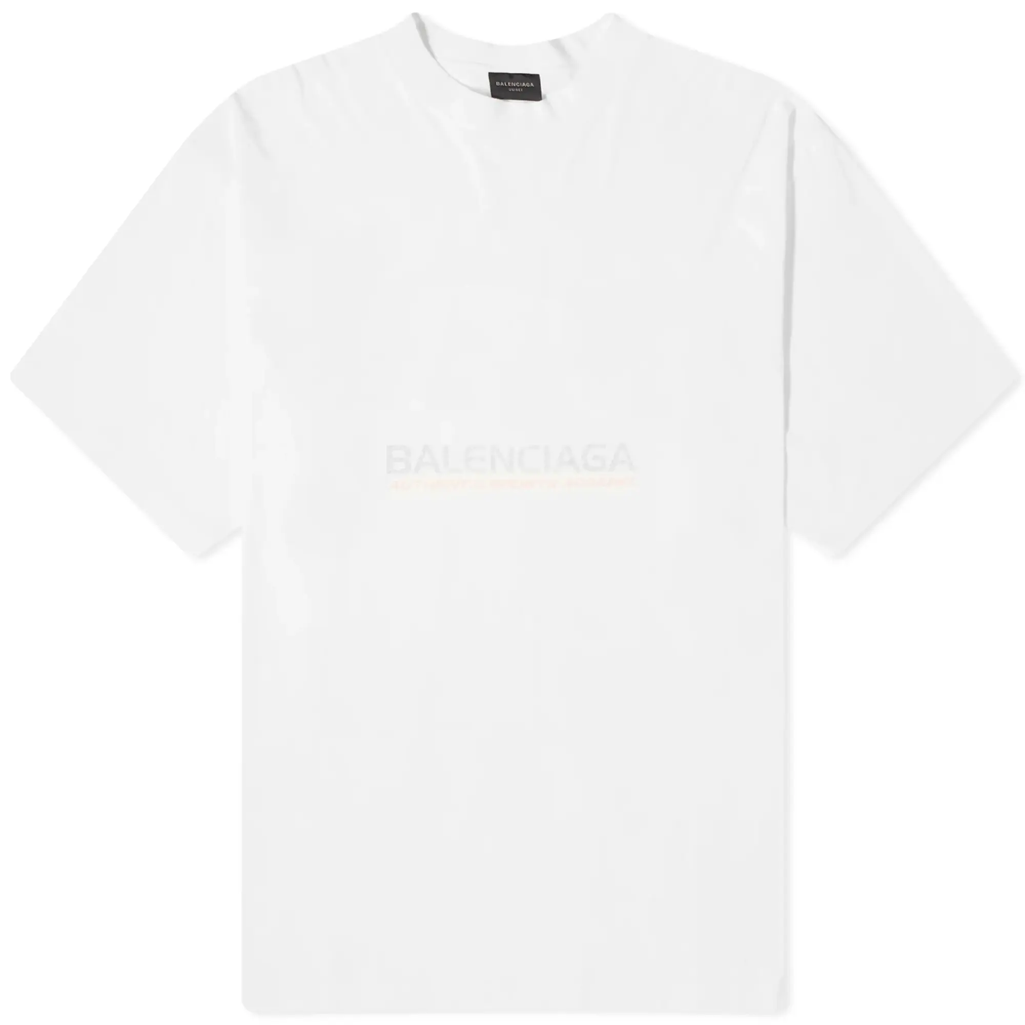 Balenciaga Men's Surf Logo Tee White/Light Blue